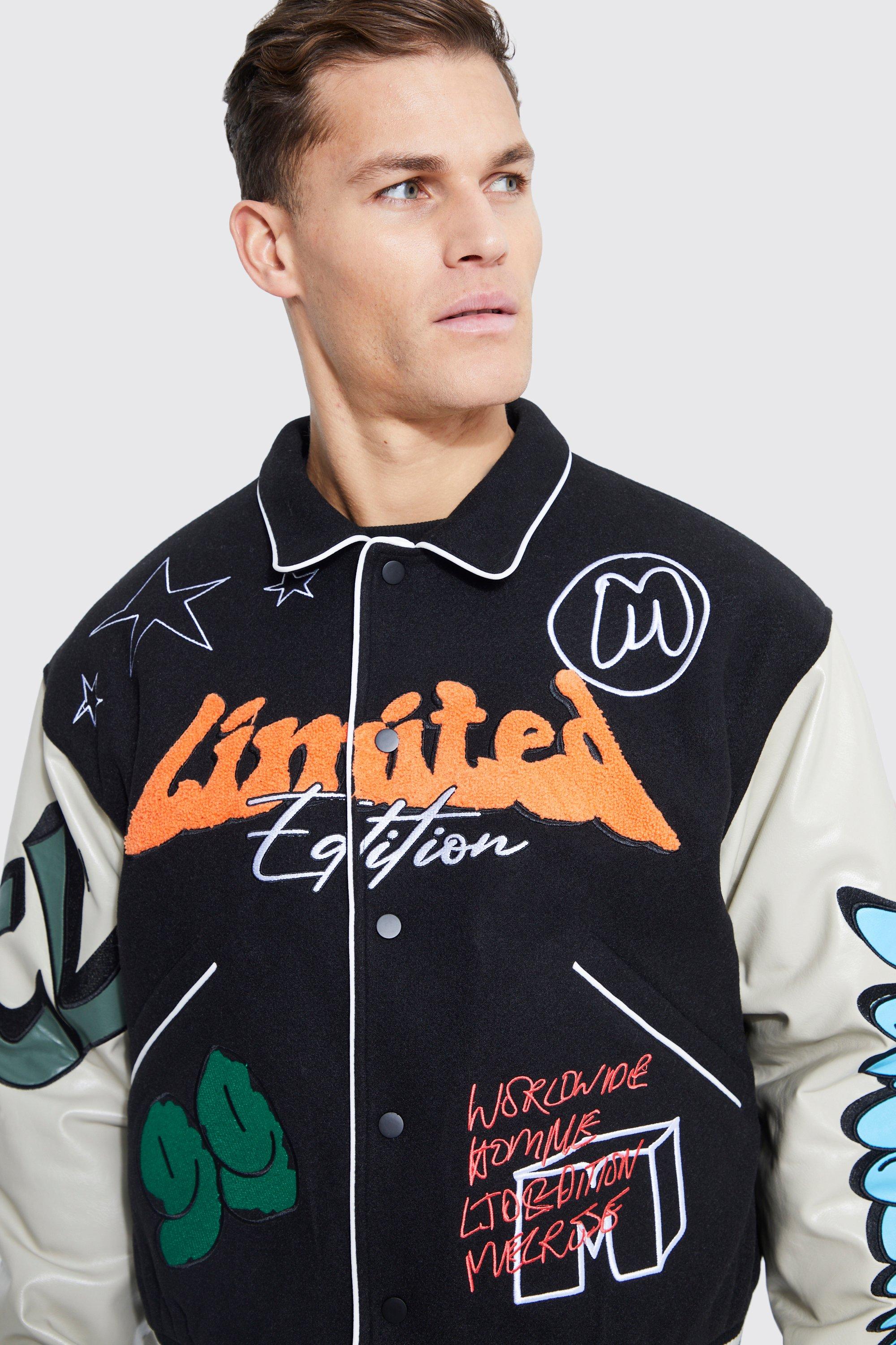 Y-3 OVERSIZED VARSITY TRACK JACKET | clickskicks