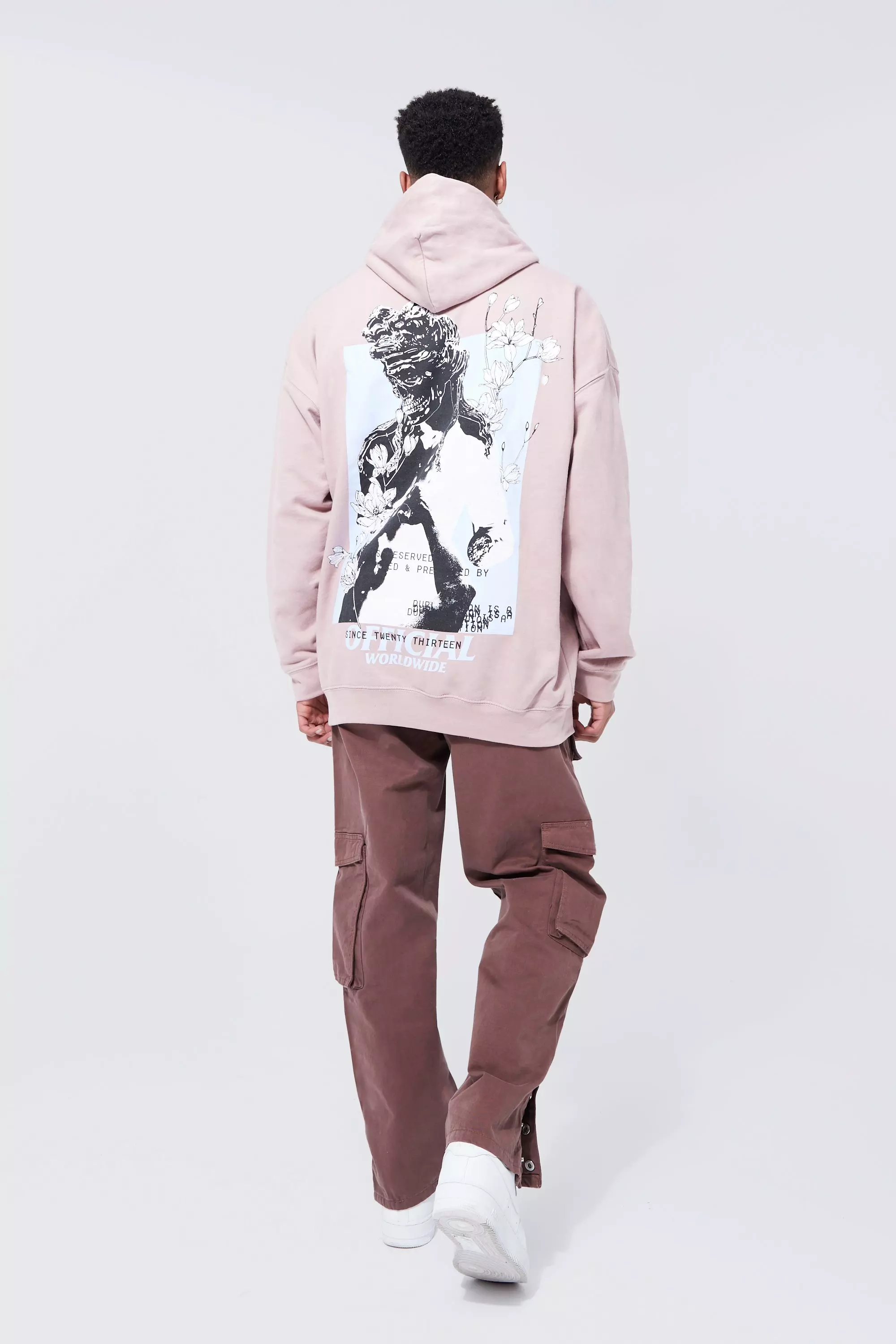 Oversized Statue Graphic Hoodie