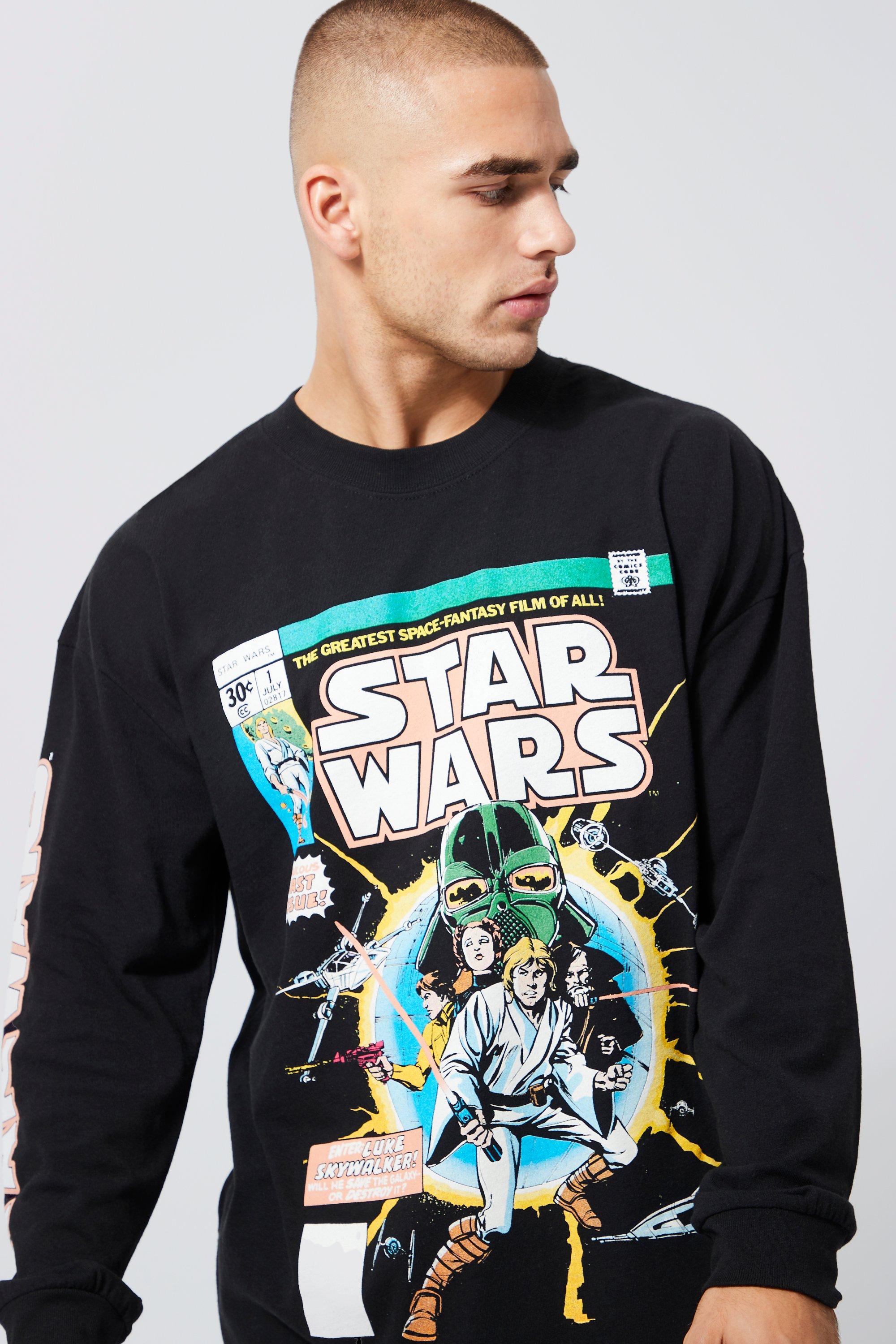 Indiener lus Radioactief Oversized Star Wars Long Sleeve T-shirt | boohoo