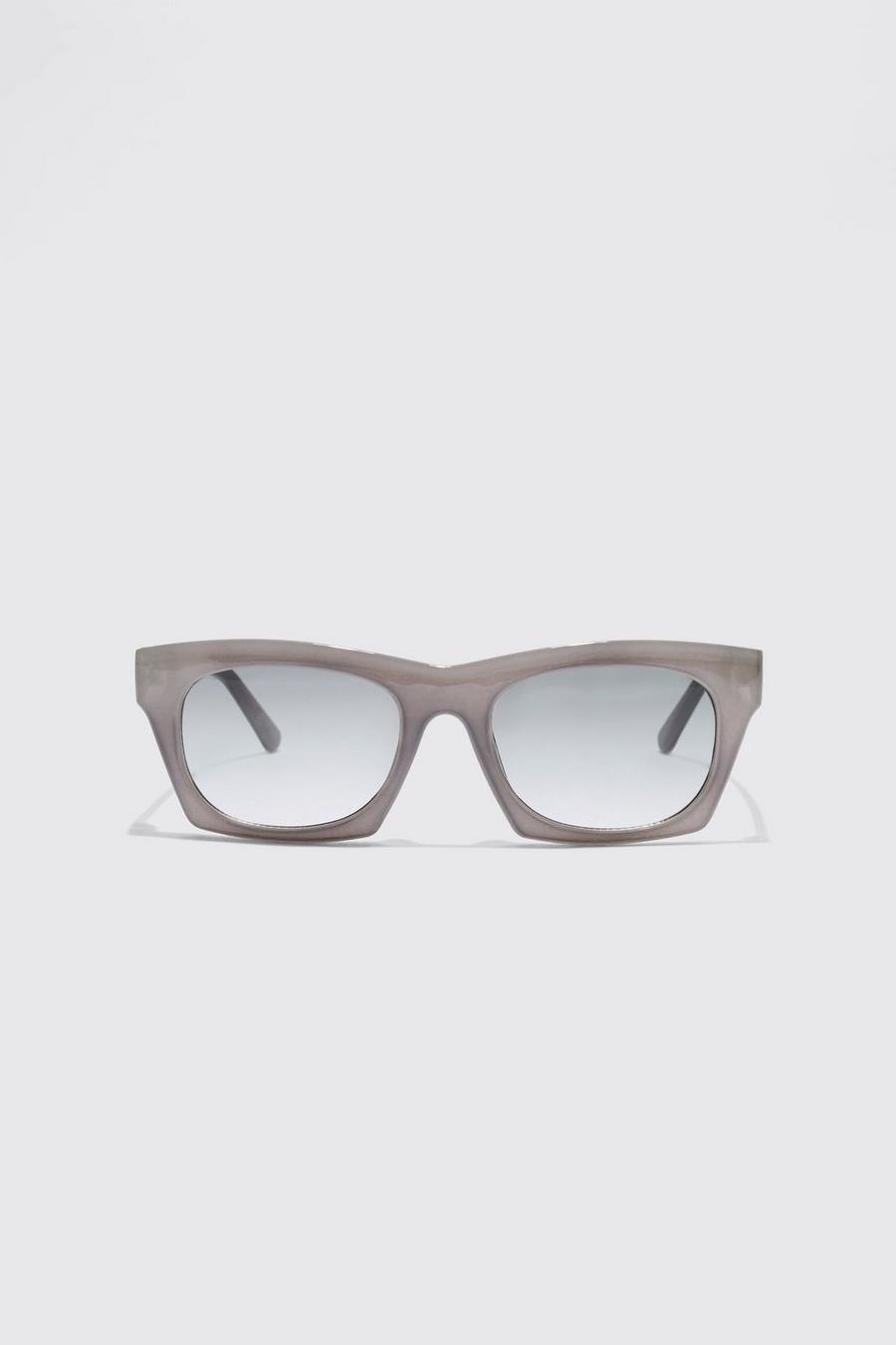 Ecru white Rectangle Sunglasses image number 1