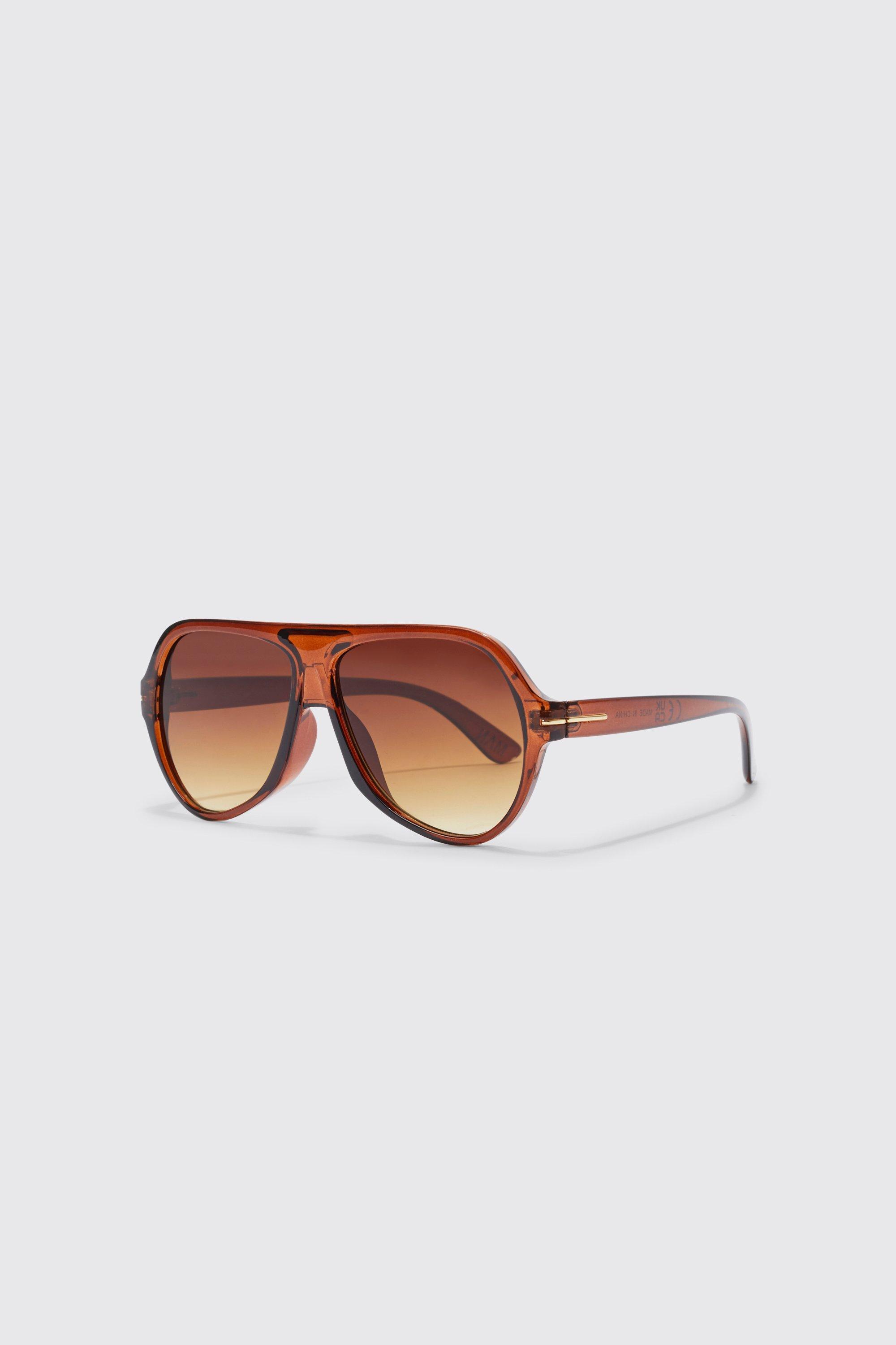 Curved store aviator sunglasses