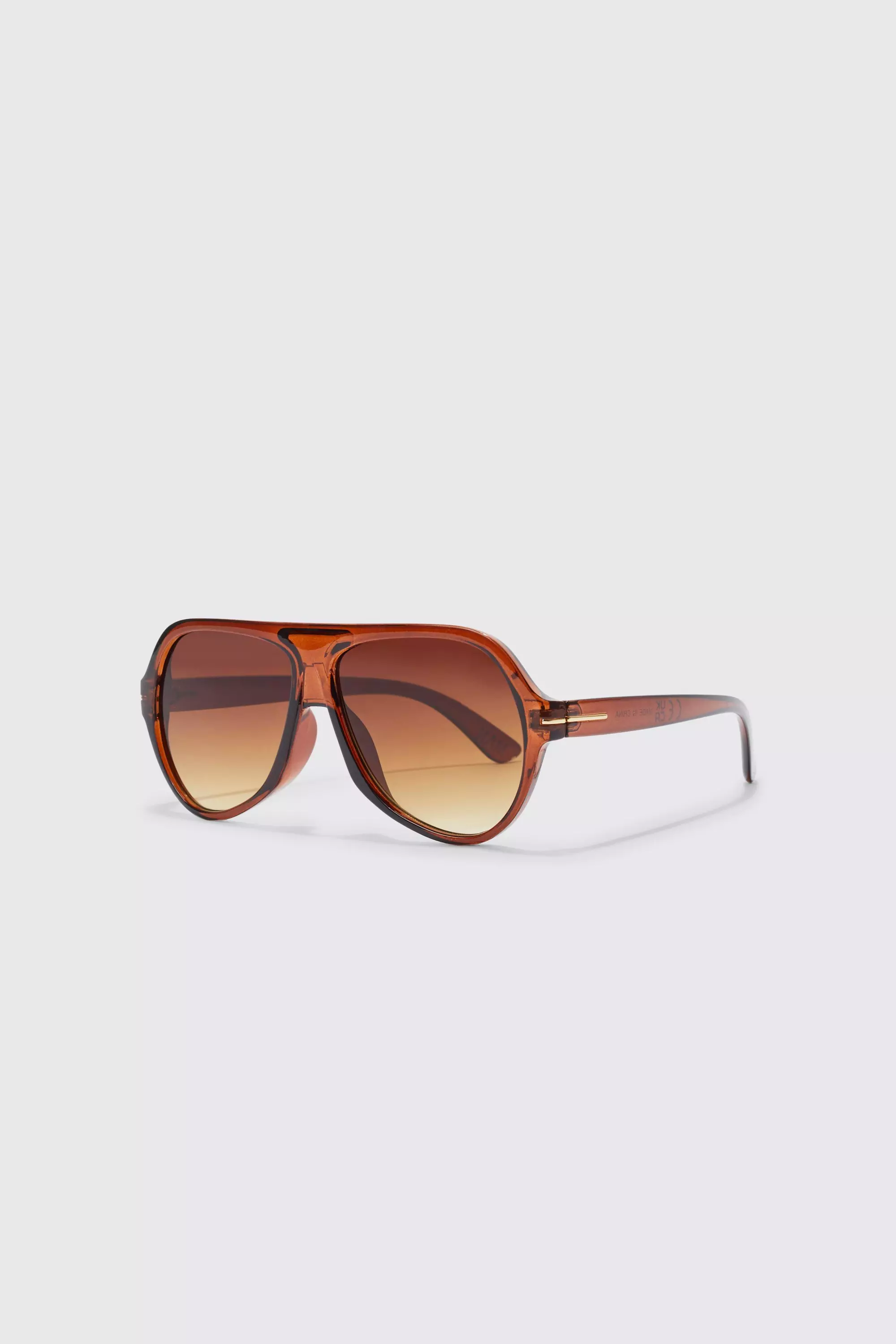 Curved aviator sale sunglasses