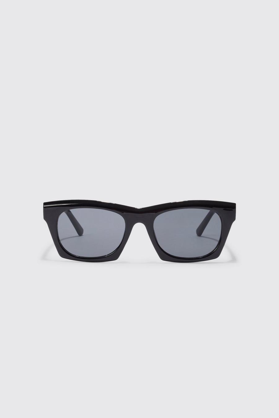 Black nero Rectangle Sunglasses image number 1