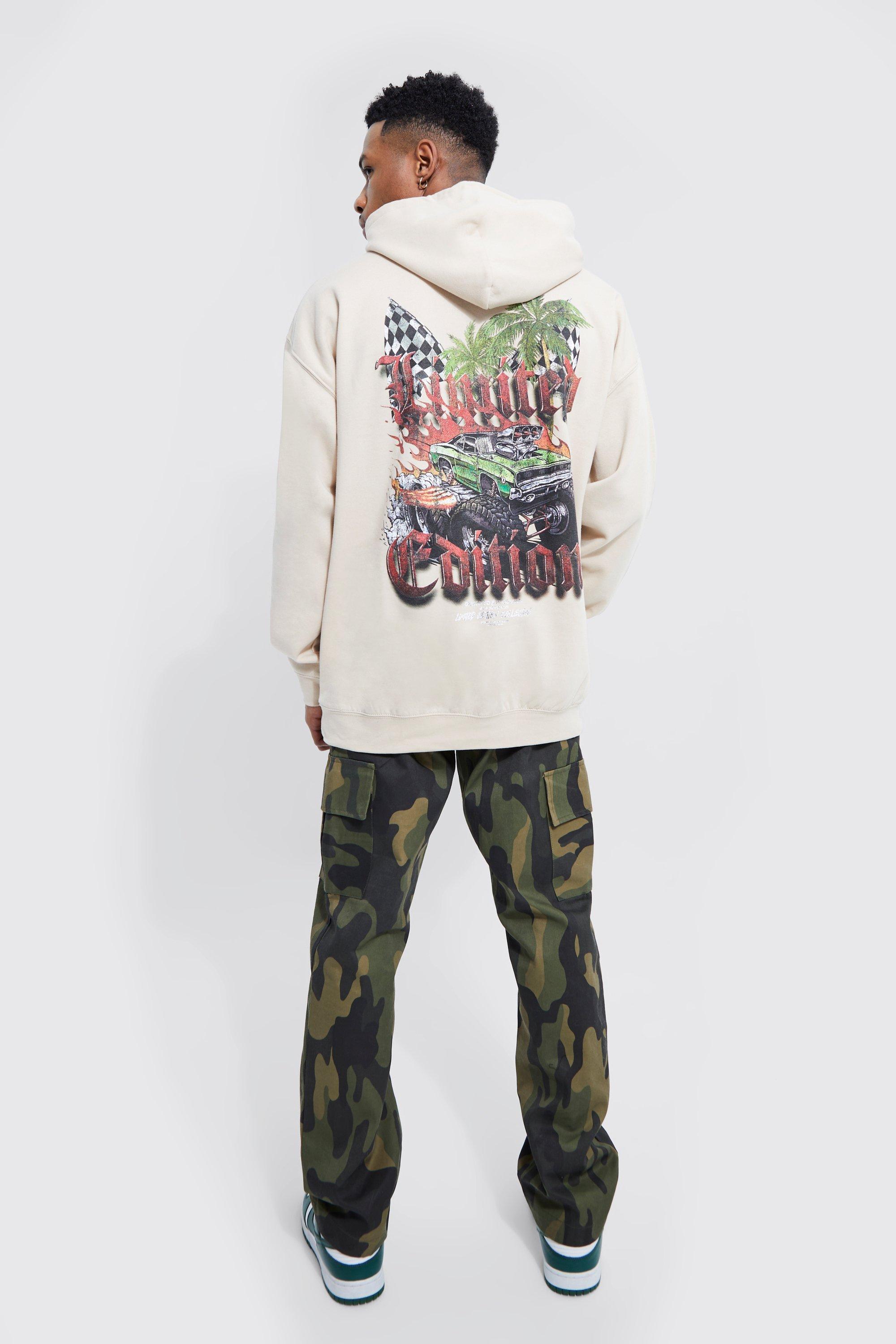 Oversized Car Graphic Hoodie