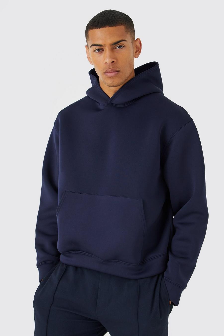 Navy Oversized hoodie i scuba image number 1