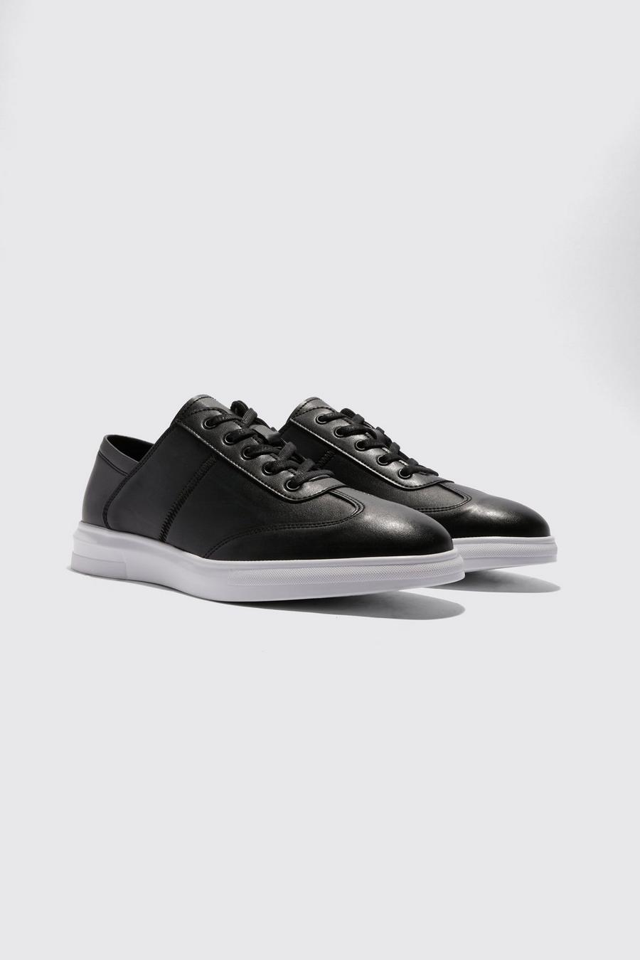 Asymmetrische smarte Sneaker, Black noir