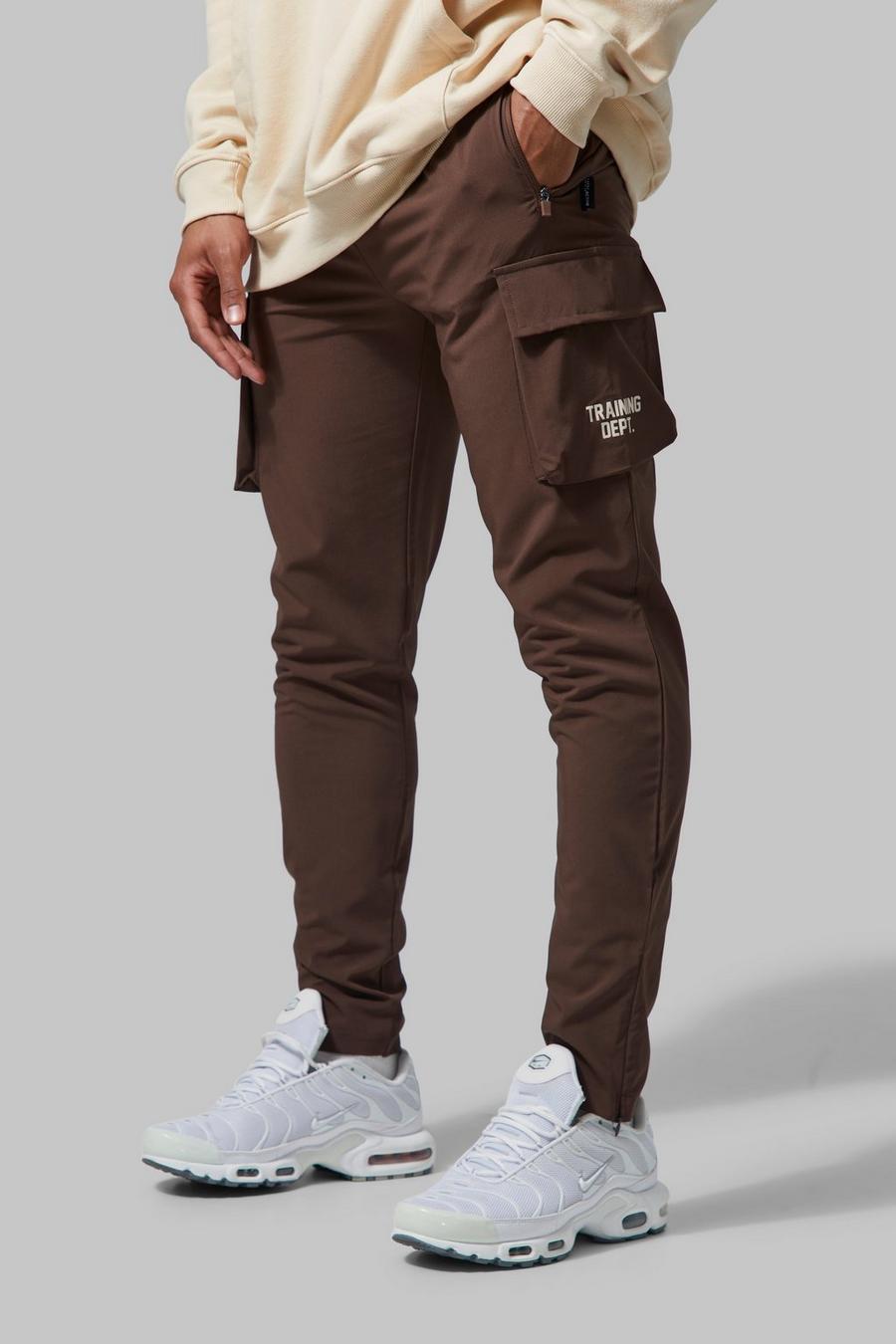 Chocolate Man Active Performance Cargo Joggers image number 1