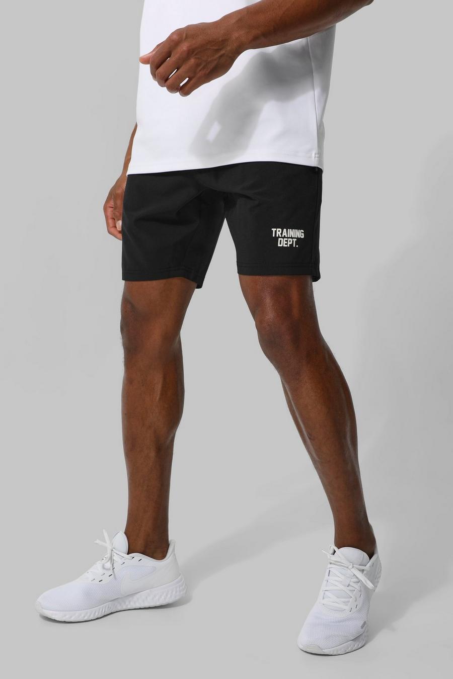 Black Man Active Performance Training Dept 5inch Shorts