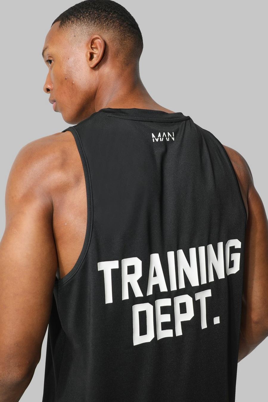 Black schwarz Man Active Training Dept Performance Hemd image number 1