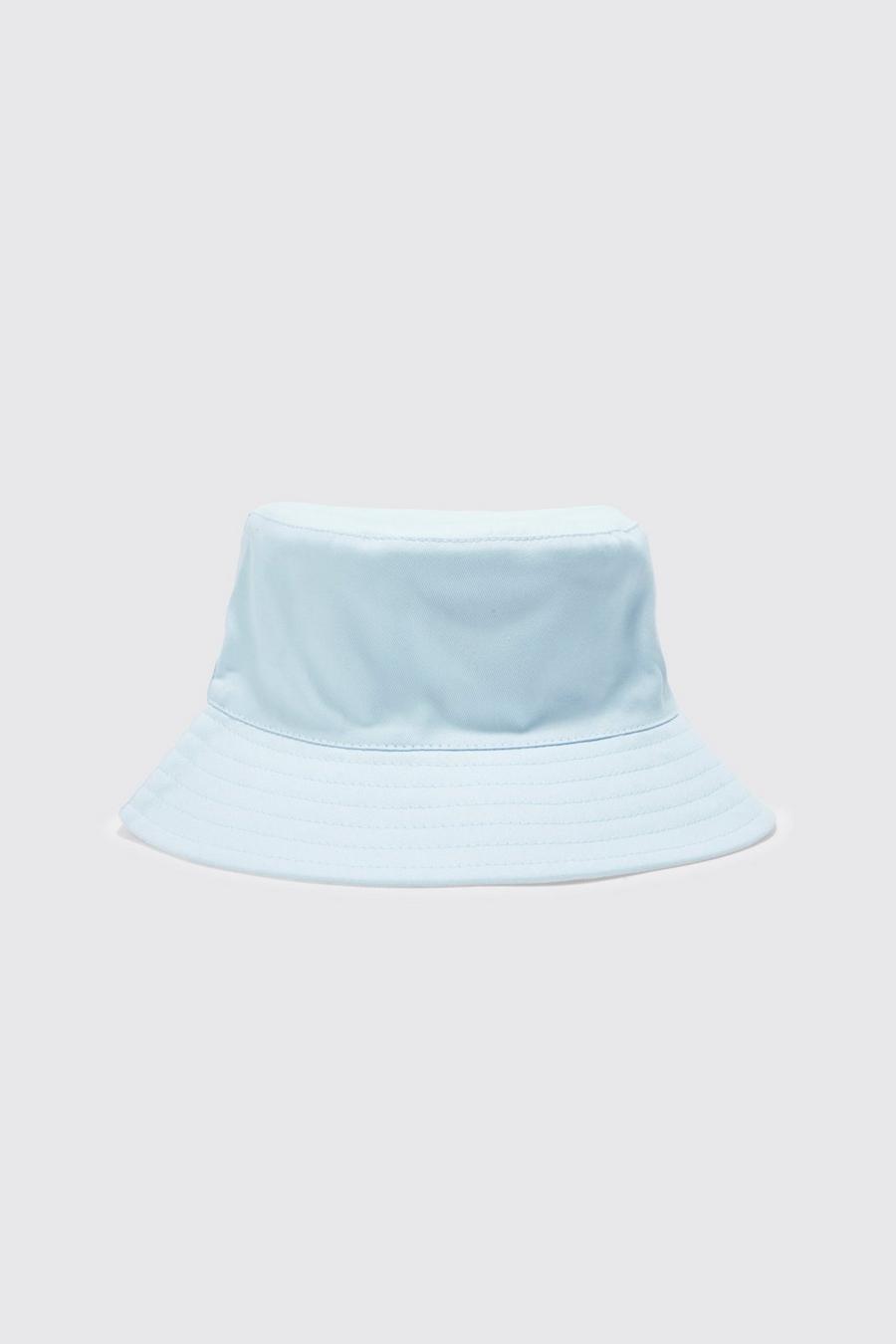 Blue azzurro Reversible Bucket Hat