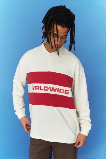 Oversized Worldwide Heavyweight Polo ecru