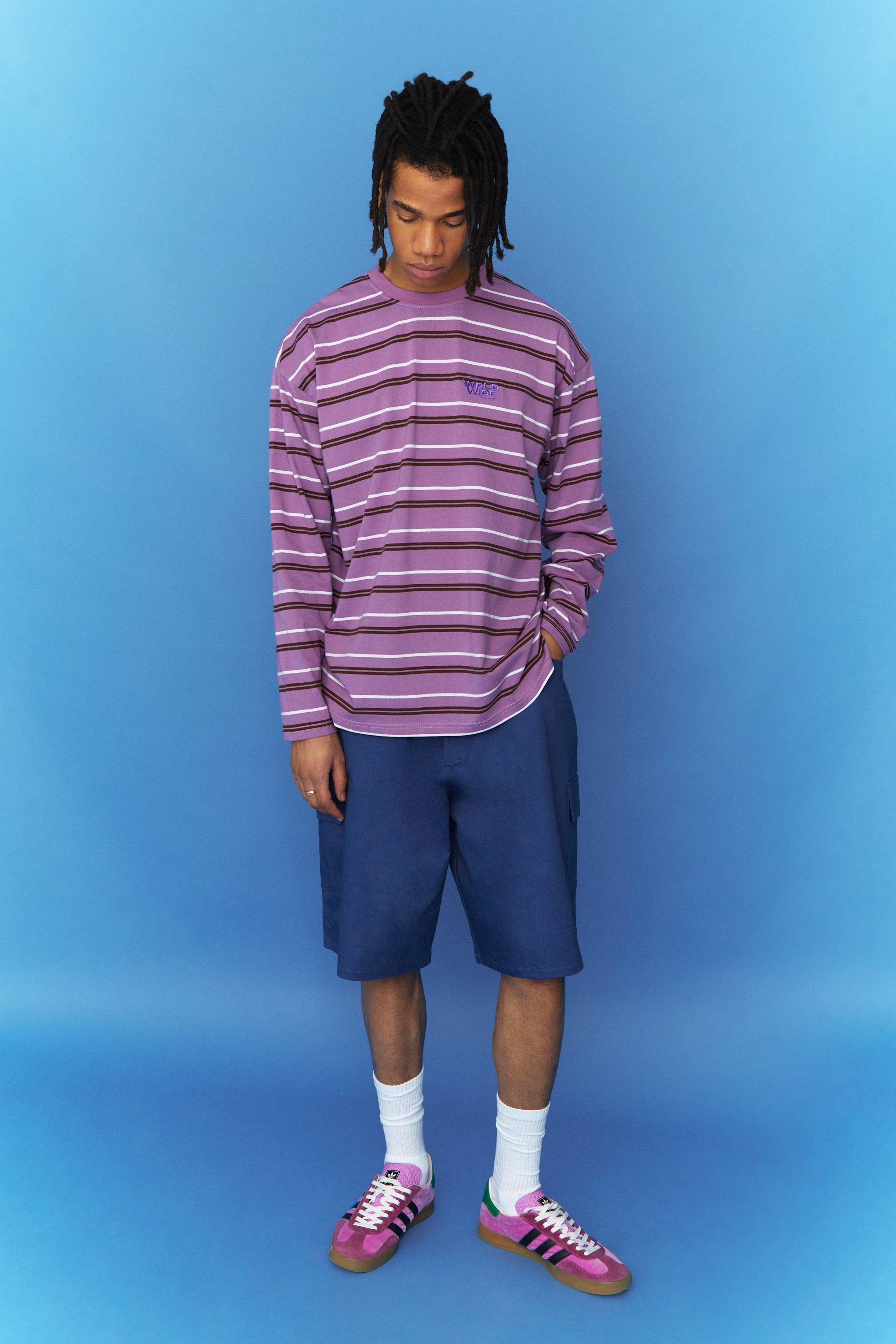 puma retro stripe asos purple