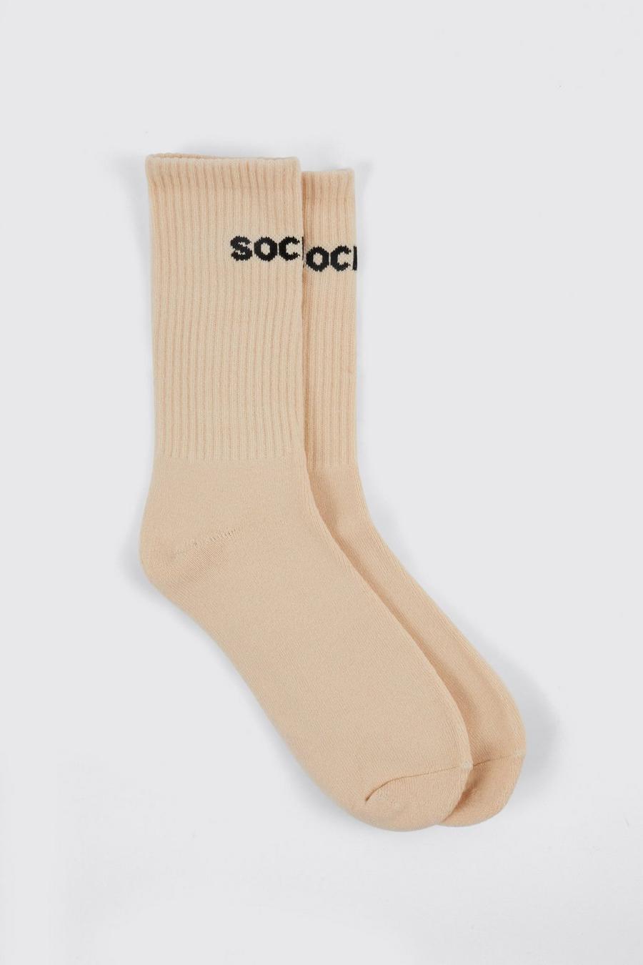 Sand beige Sockdrip Logo Sports Socks