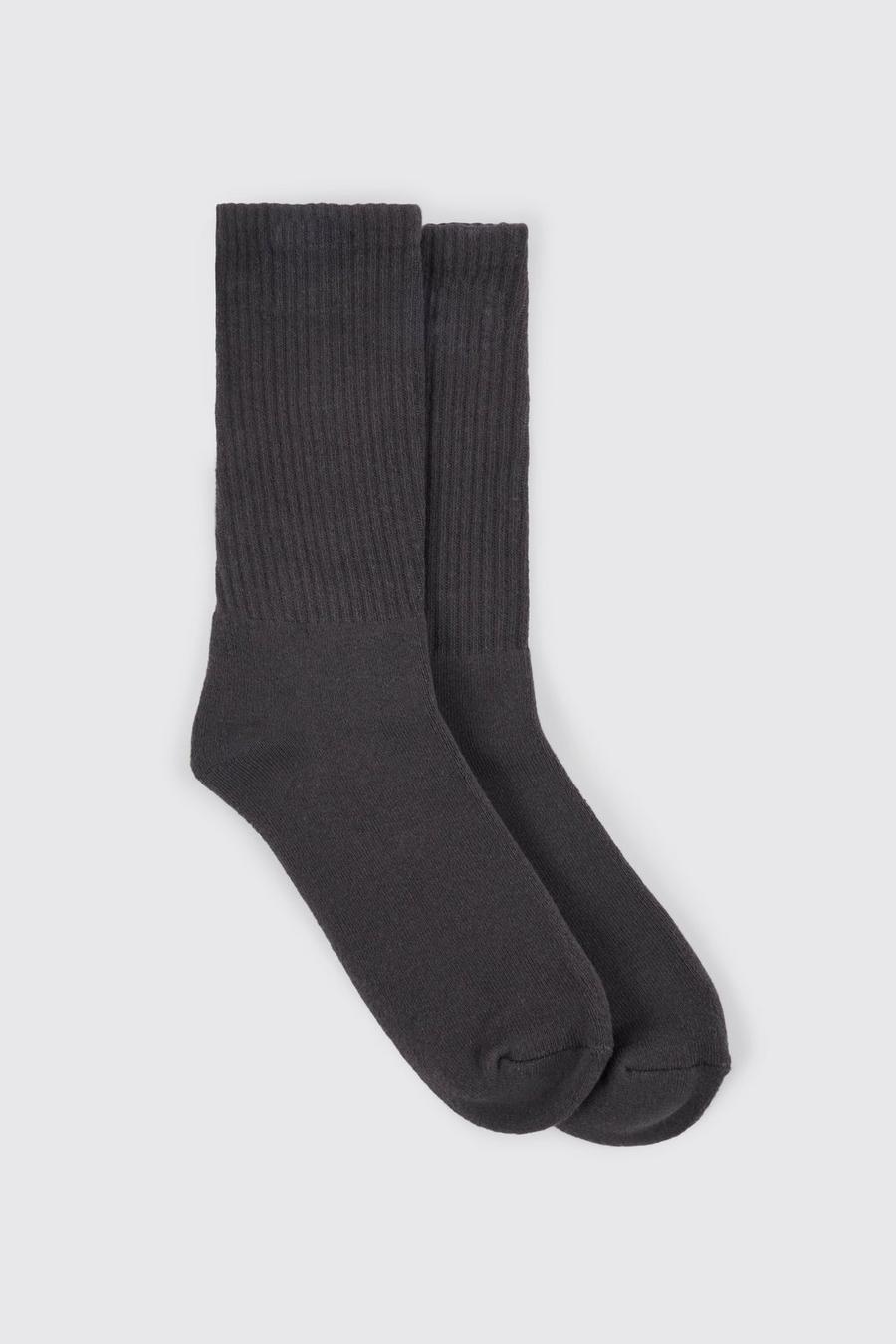Charcoal Plain Sports Sock image number 1