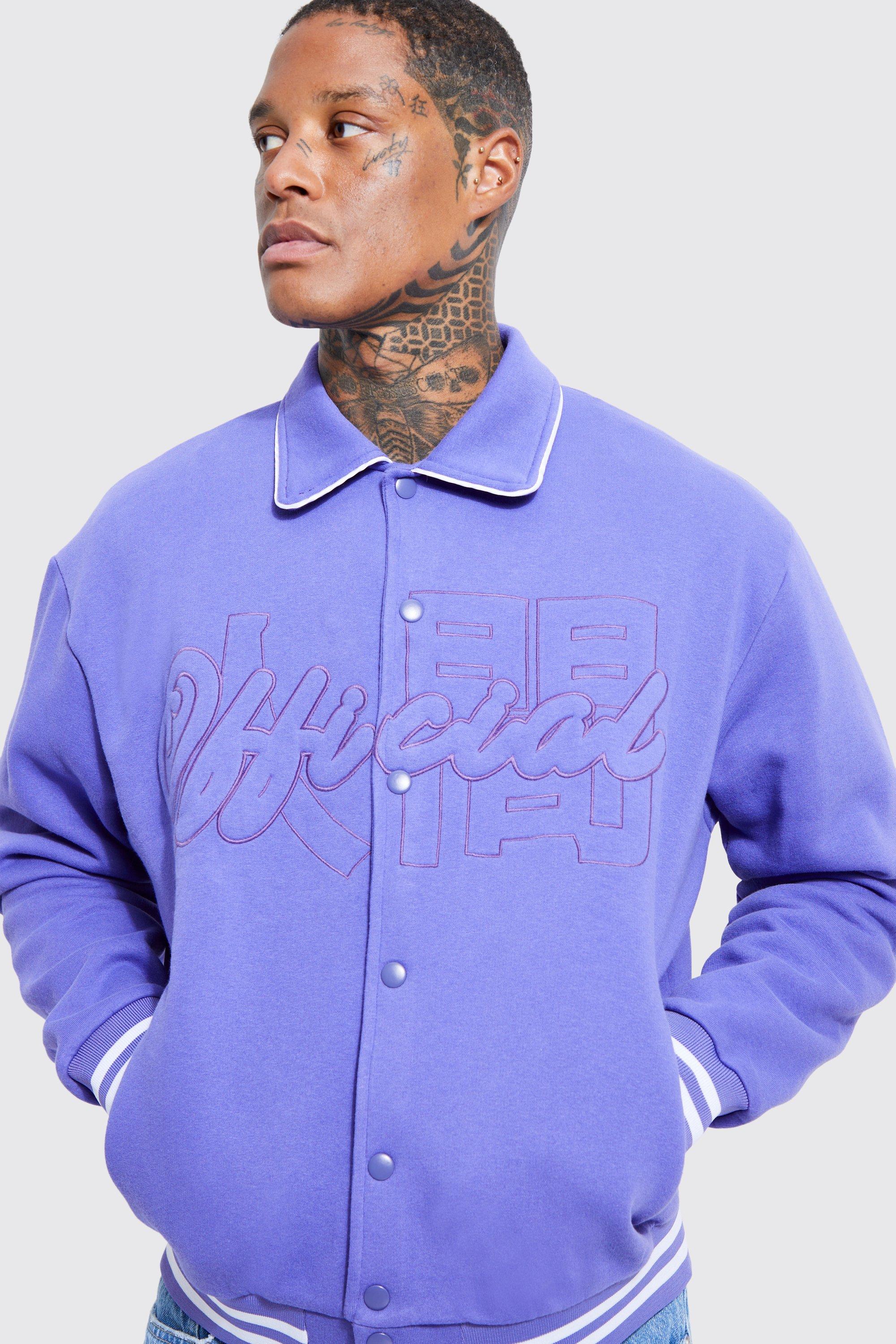 Oversized Boxy Jersey Varsity Jacket | boohoo FI Oversized Boxy Jersey Varsity Jacket | boohoo FI