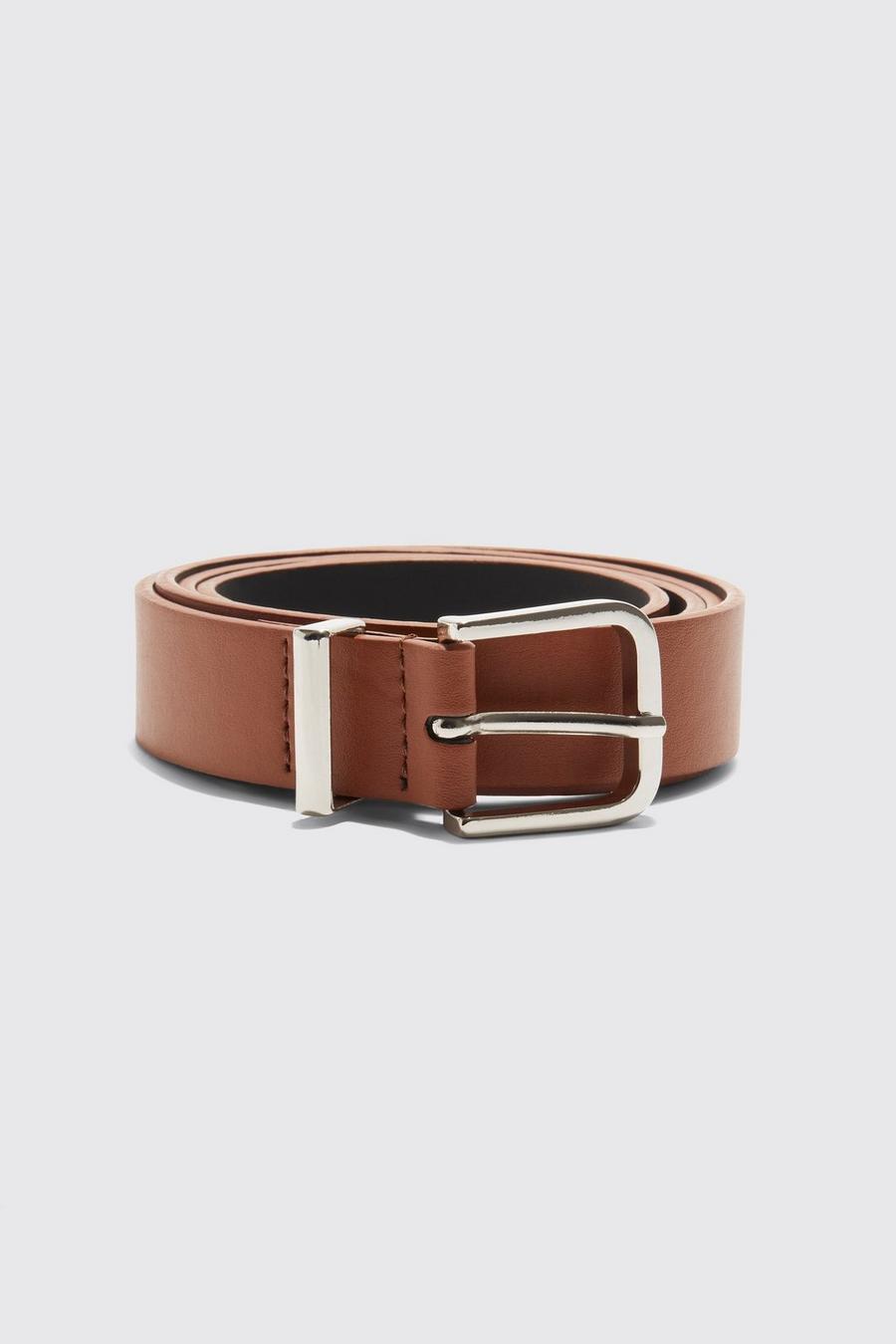 Brown Smart Slim Suit Belt image number 1
