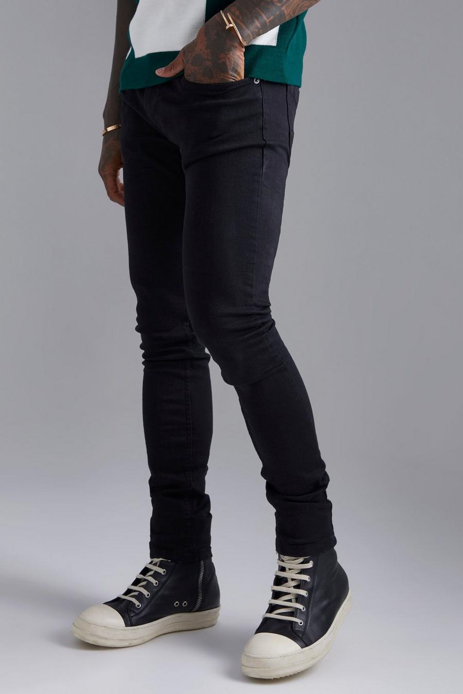 True black Stretchiga skinny jeans image number 1