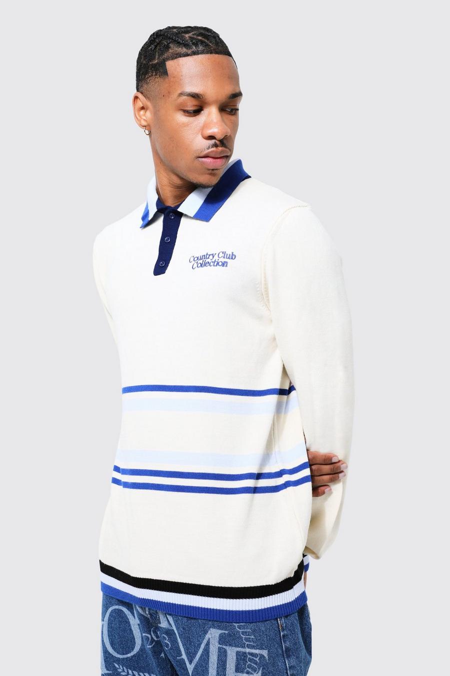 Stone beige Country Club Knitted Polo