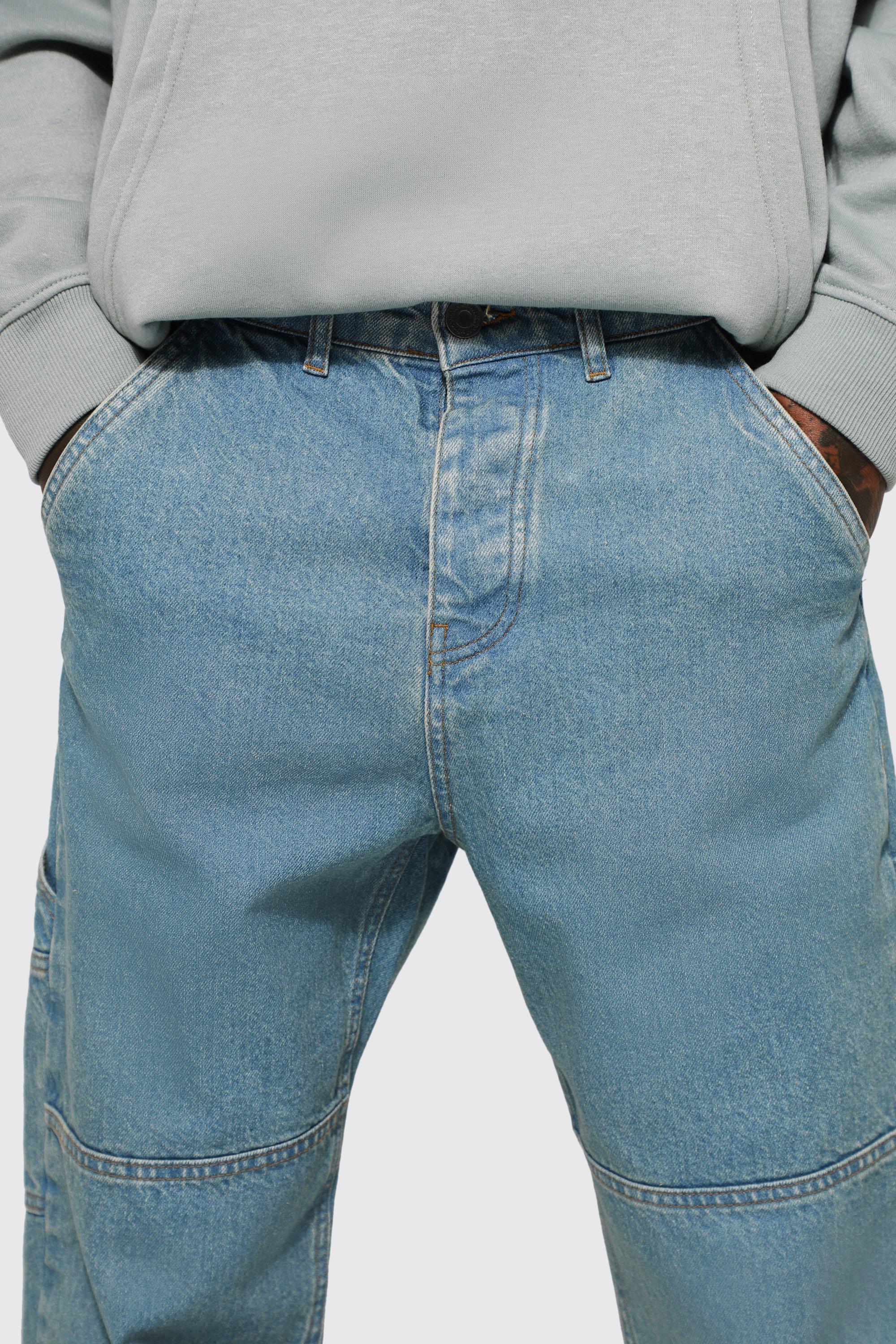 lelijk Winst canvas Baggy Utility Jeans Met Laag Kruis | boohoo