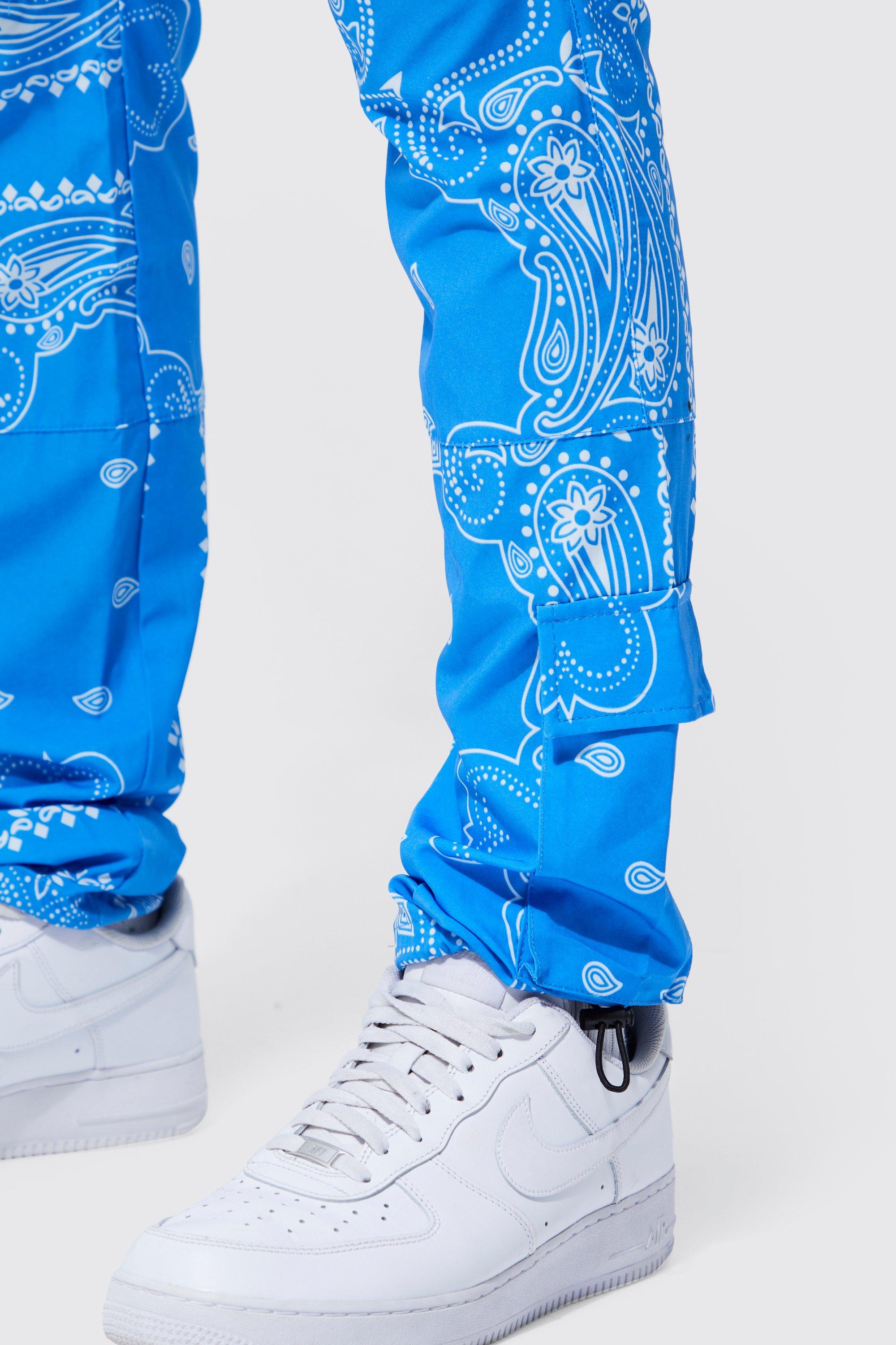 Blue 2024 bandana pants