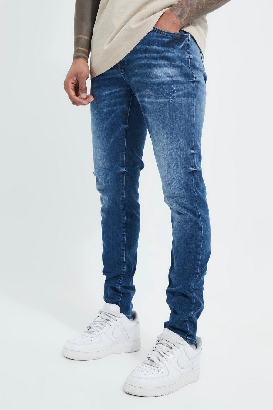 Mid blue Stretch Skinny Jeans image number 1