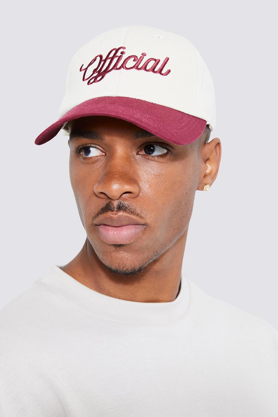 Ecru Official Embroidered Contrast Cap image number 1