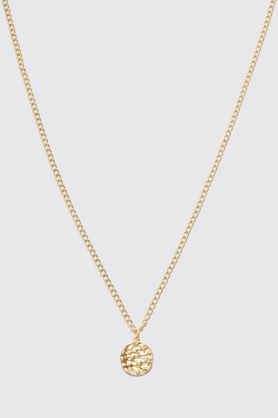 Gold metallic Celestial Pendant Necklace