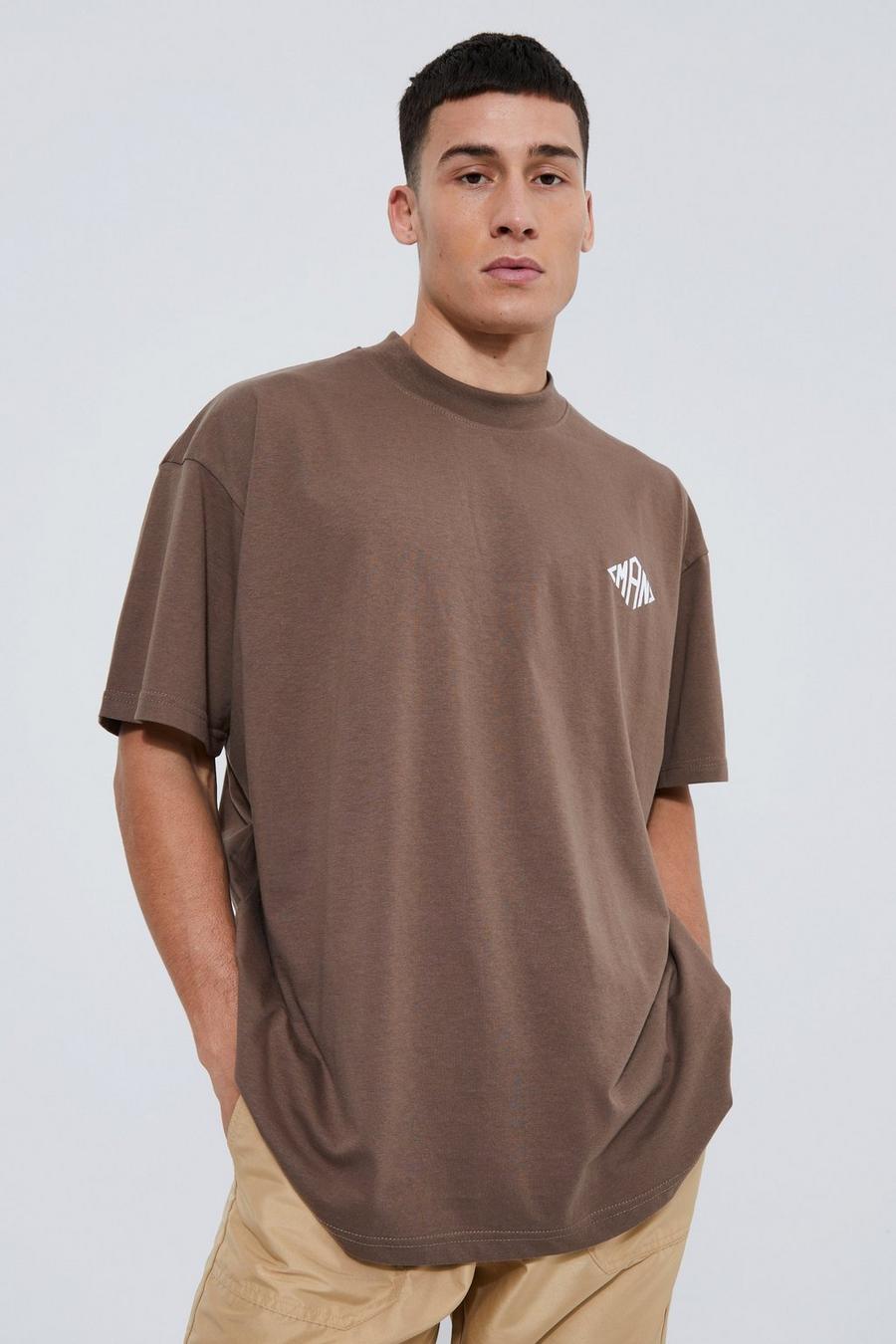 Coffee Man Oversized Extended Neck  T-shirt image number 1