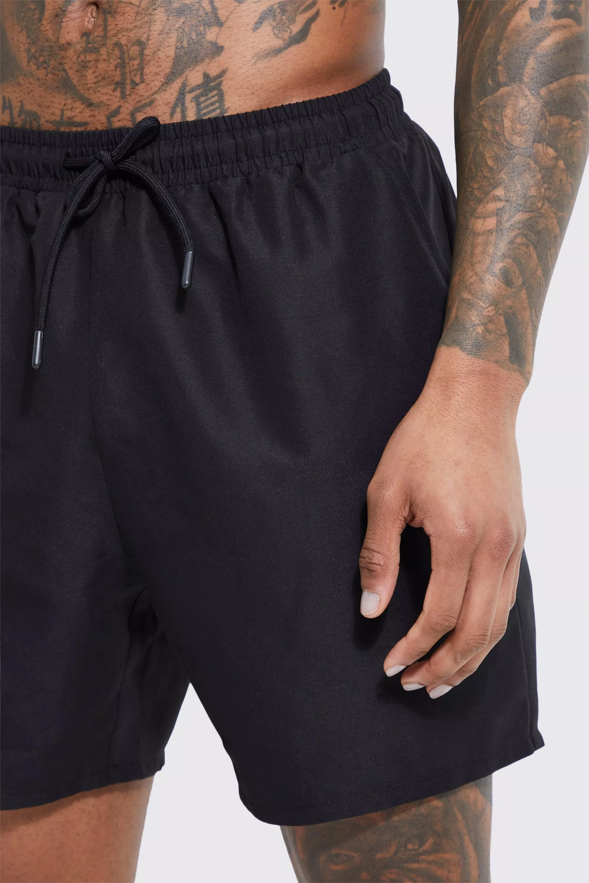 Nike swim super short 2024 swim shorts in black