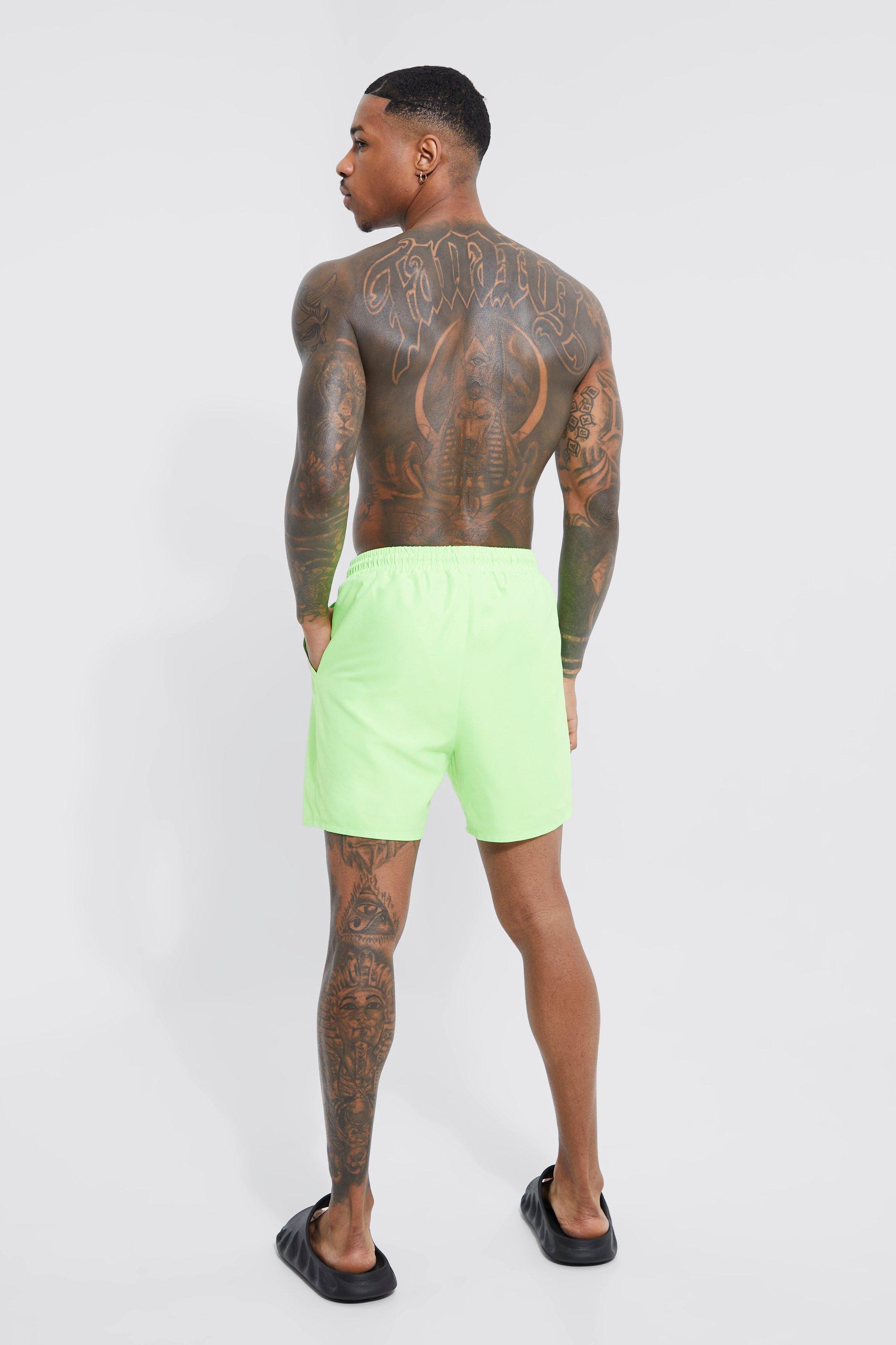 Neon cheap swimming shorts