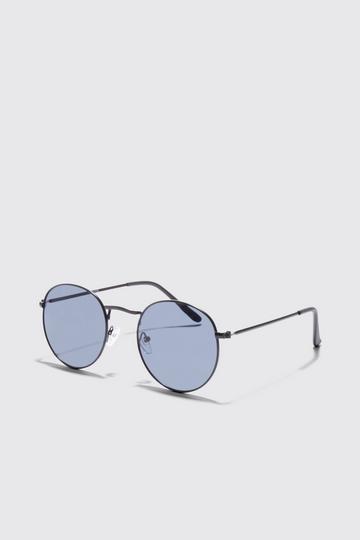 Metal Round Sunglasses black