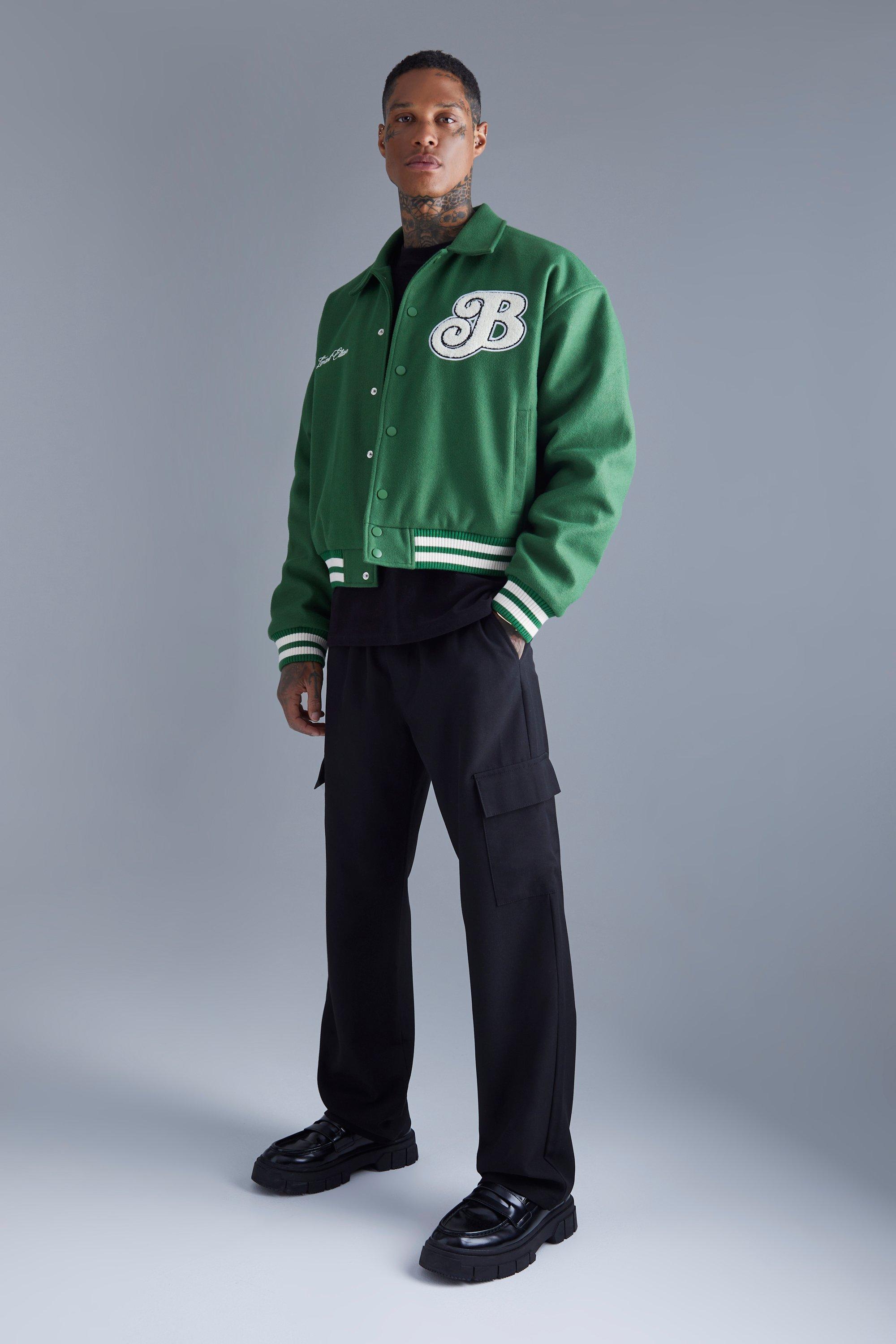 Men's Green Varsity Jacket