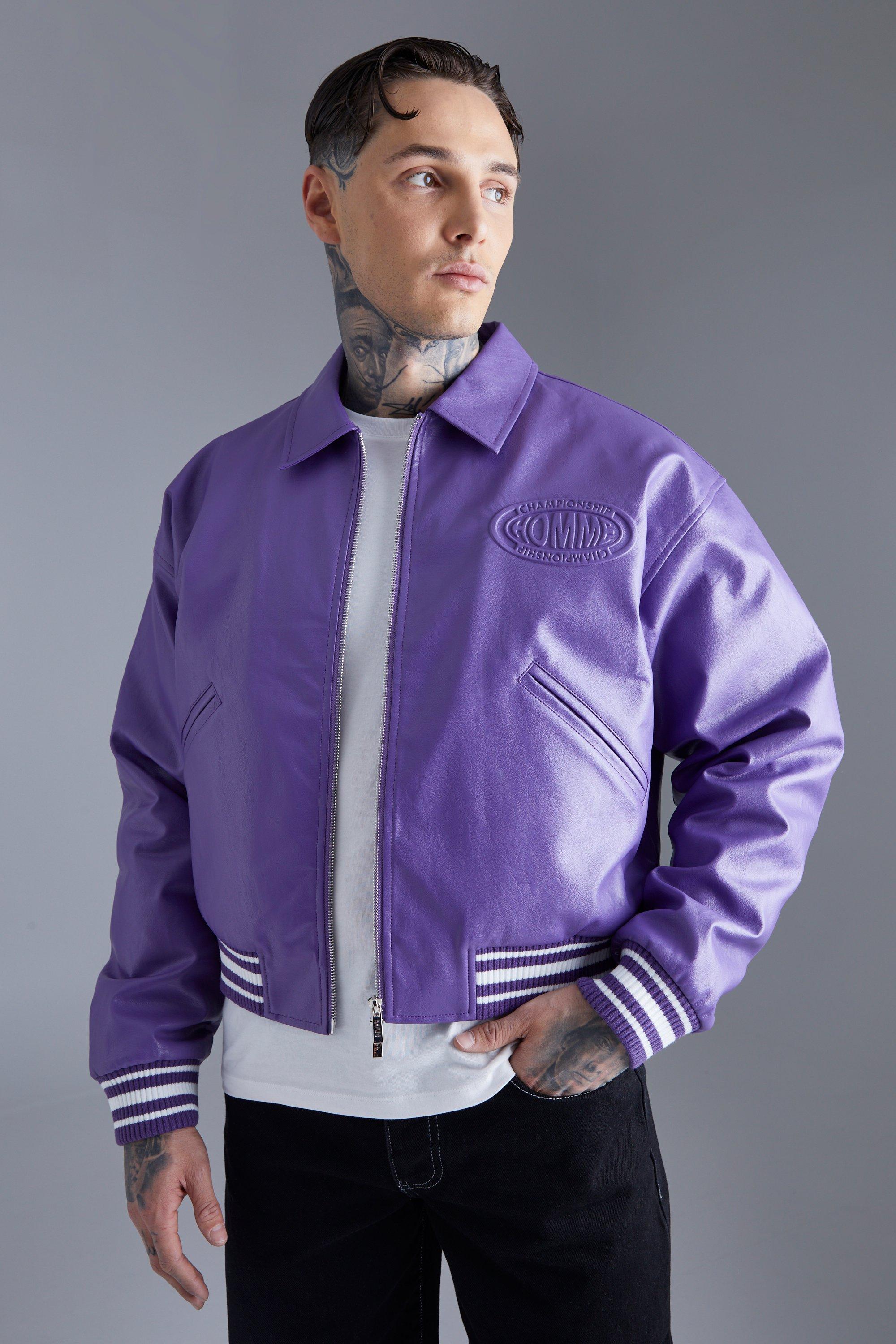 Supreme Tourist Varsity Jacket Purple L | givingbackpodcast.com