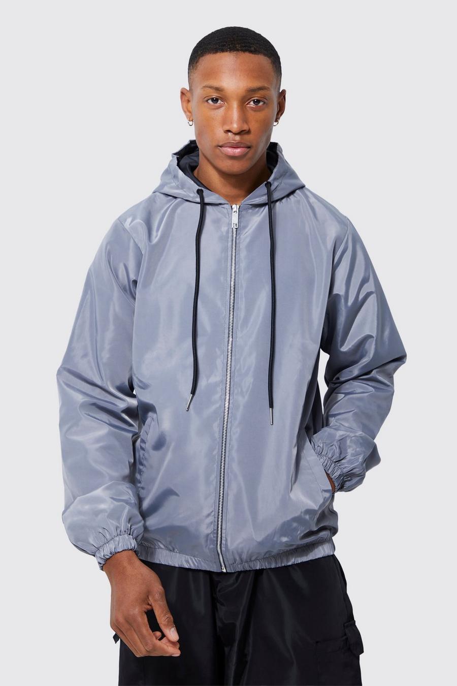 Charcoal Zip Through Cagoule image number 1