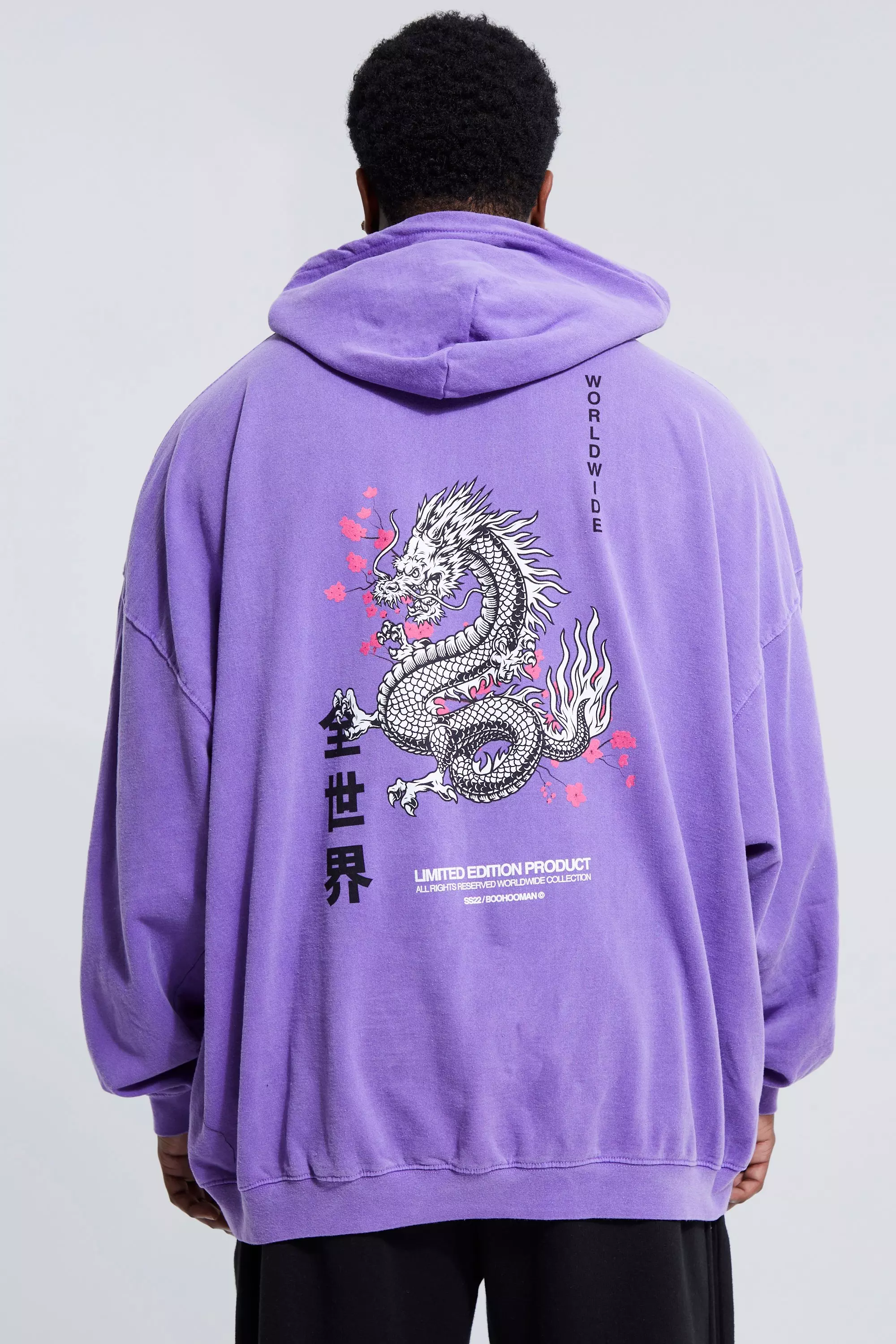 Purple dragon hoodie sale