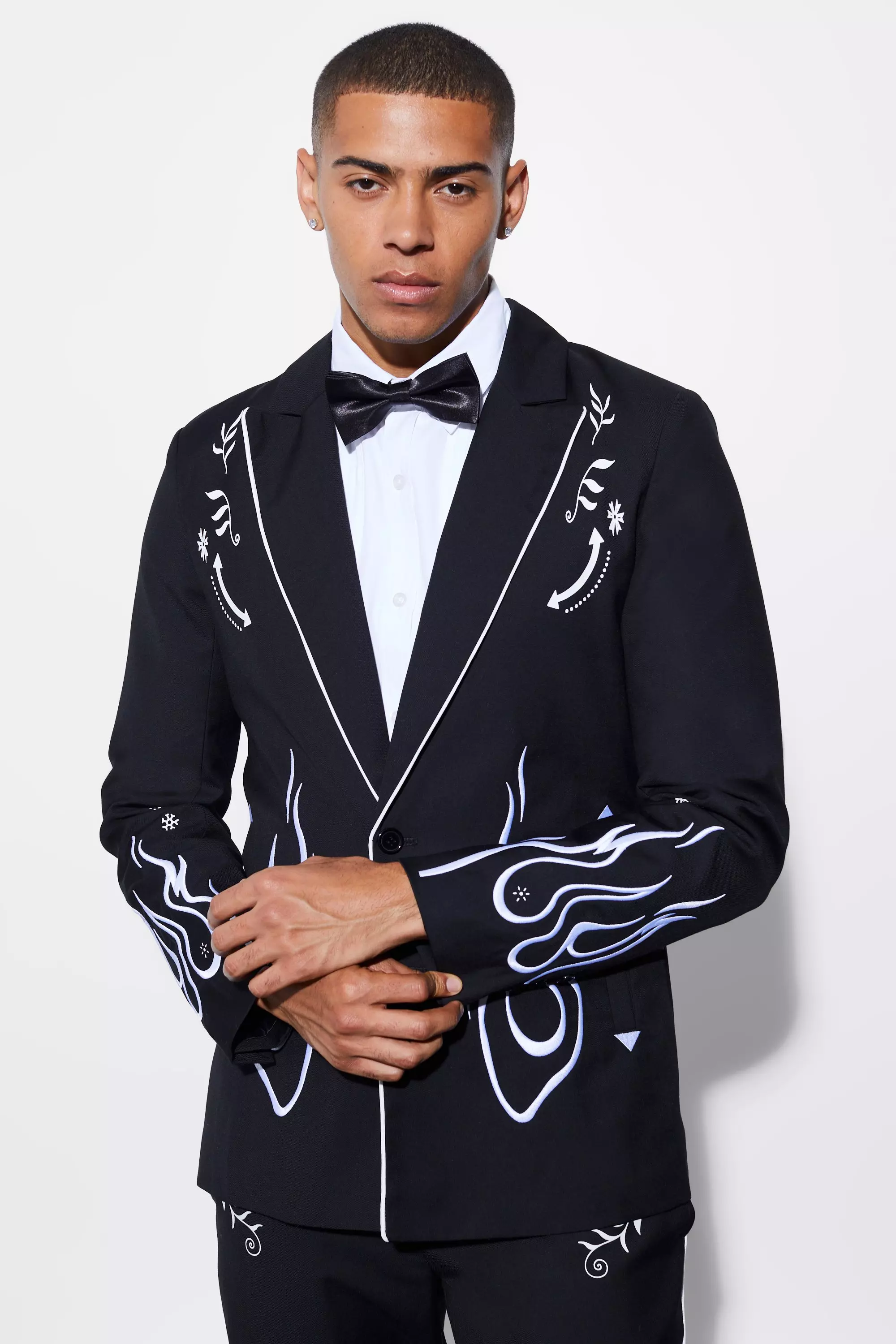 Mens embroidered deals suit jackets