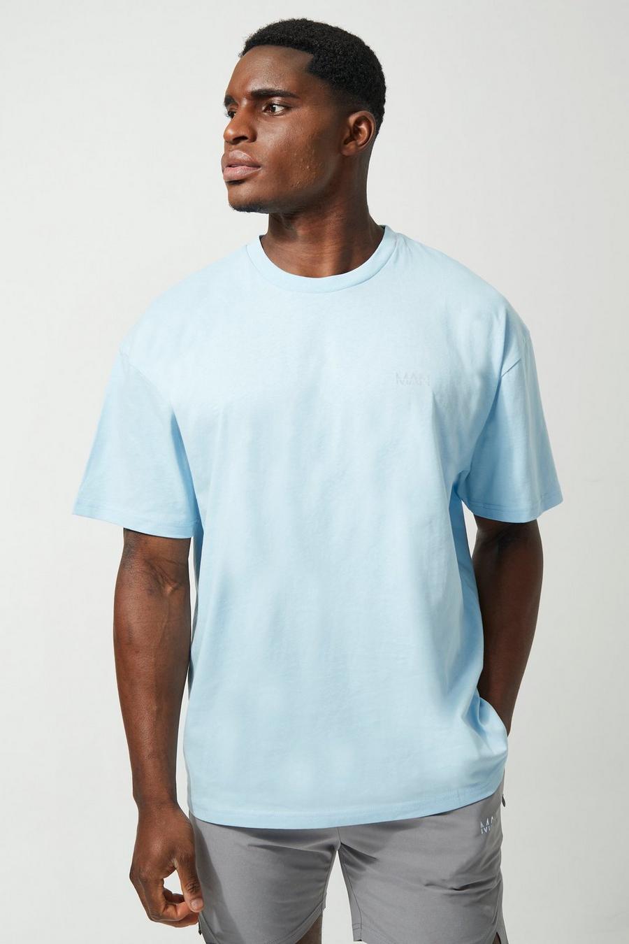 Man Active x Andrei - T-shirt oversize, Light blue image number 1