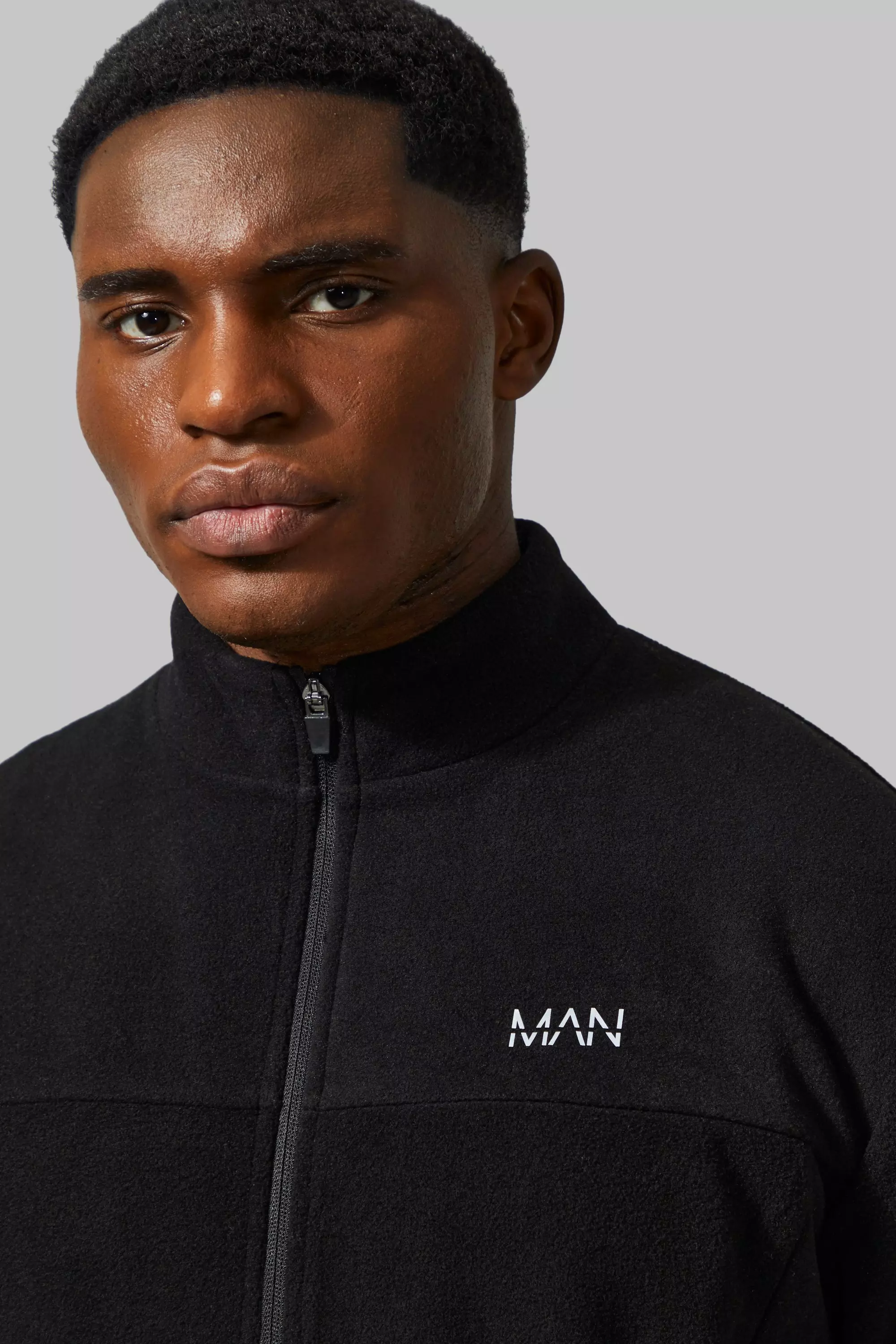 Polo fleece track jacket sales