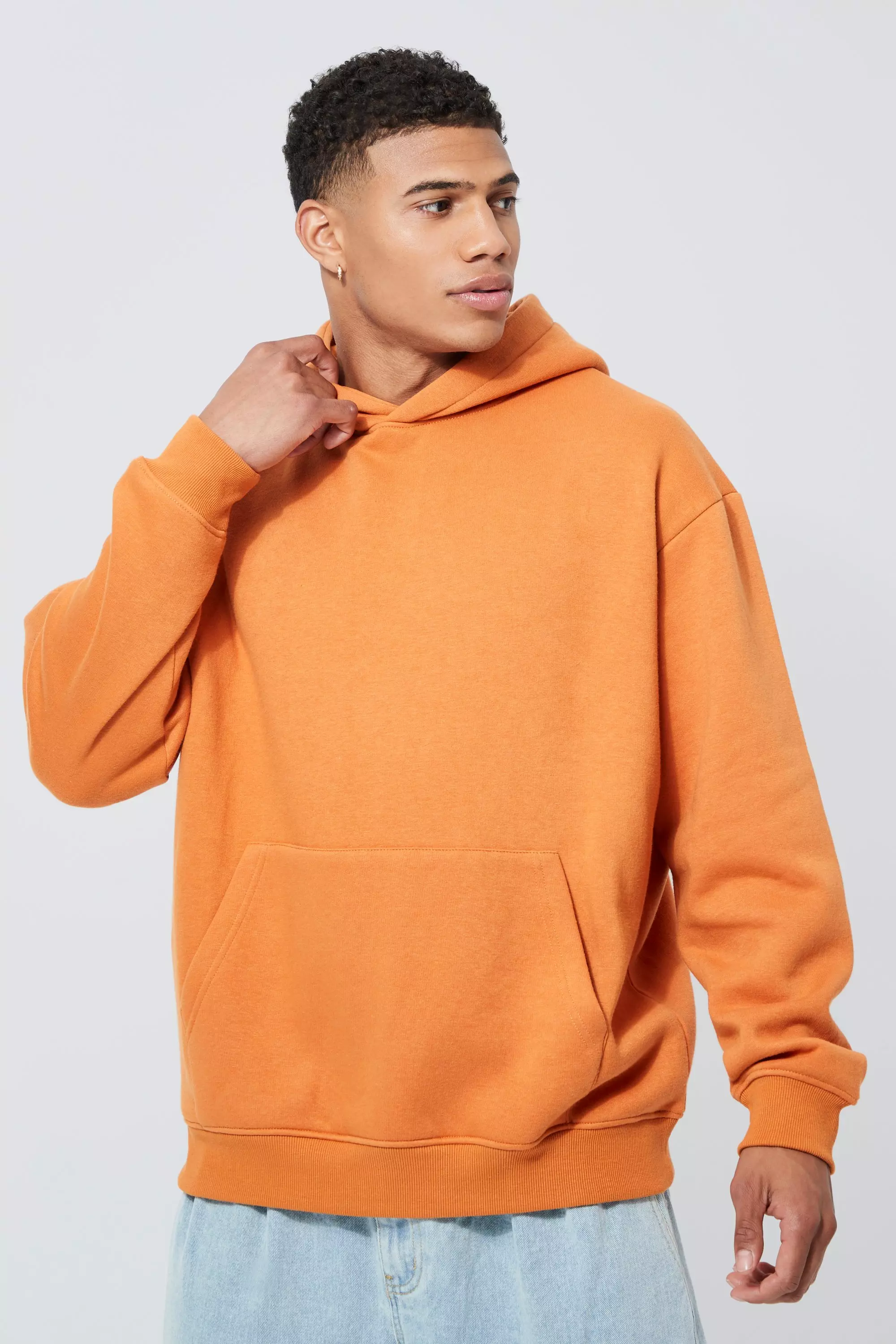 Orange oversized hoodie outlet mens