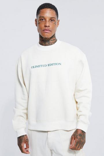 Oversized Boxy Limited Edition Sweatshirt ecru