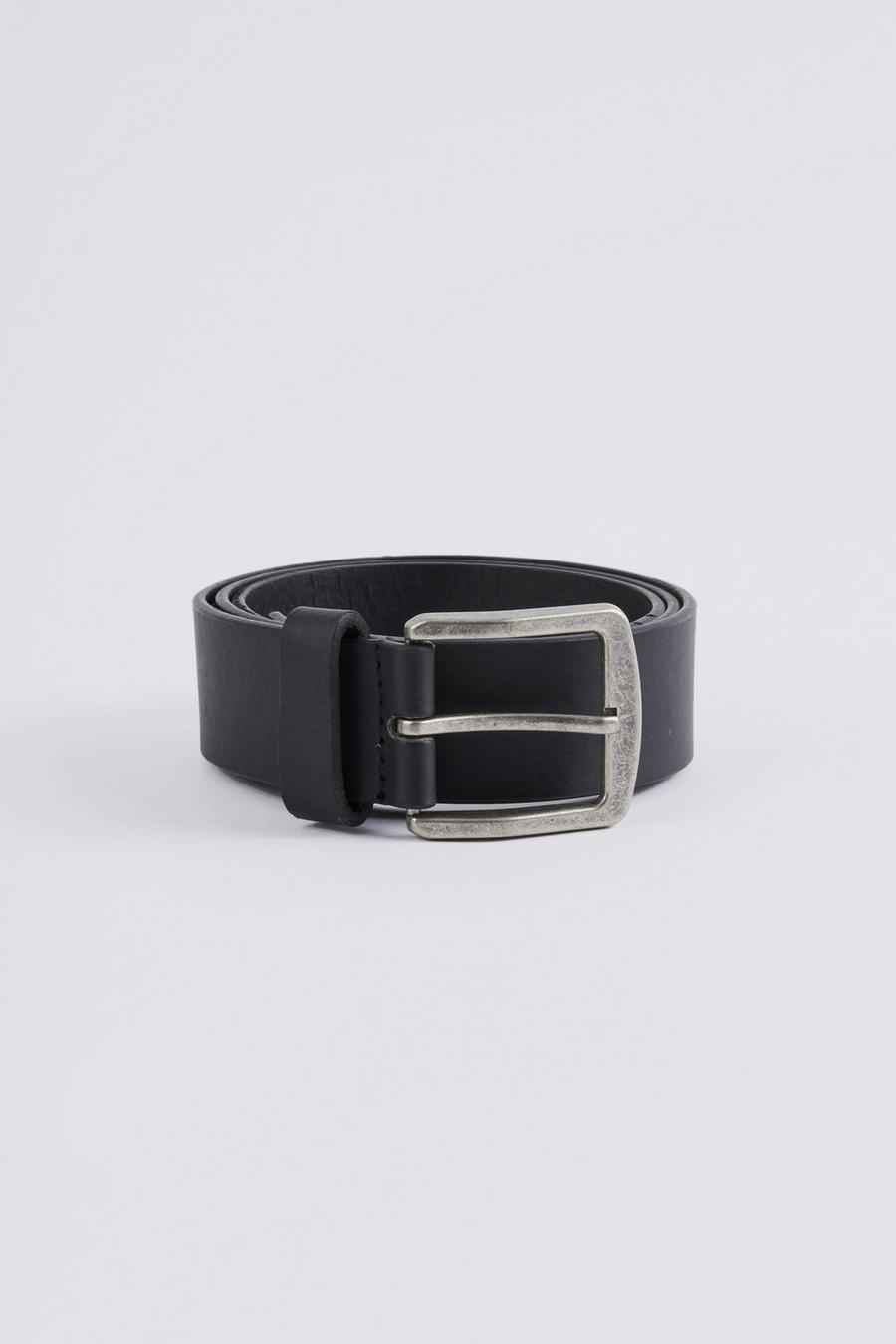 Black Faux Leather Belt image number 1
