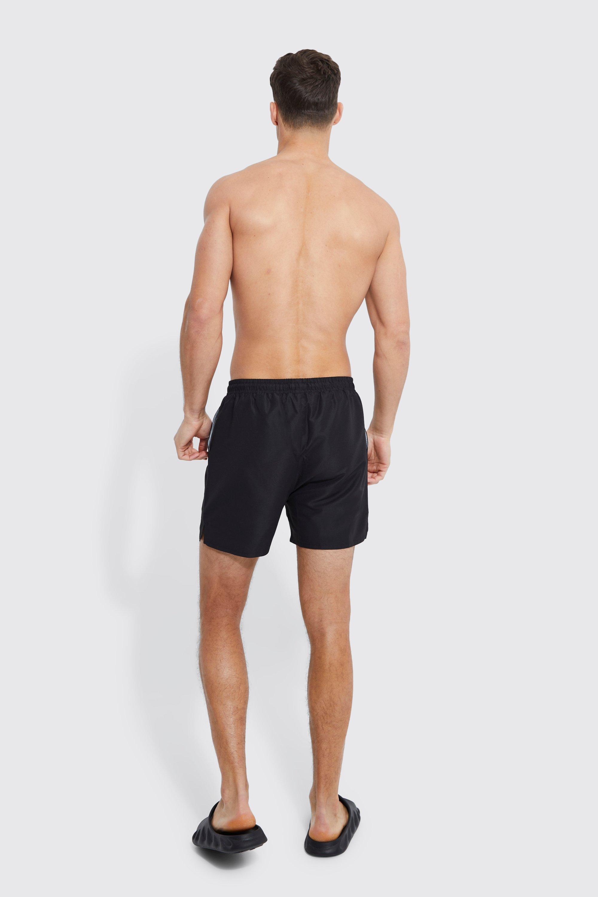 boohooMAN Man Signature Runner Swim Trunks