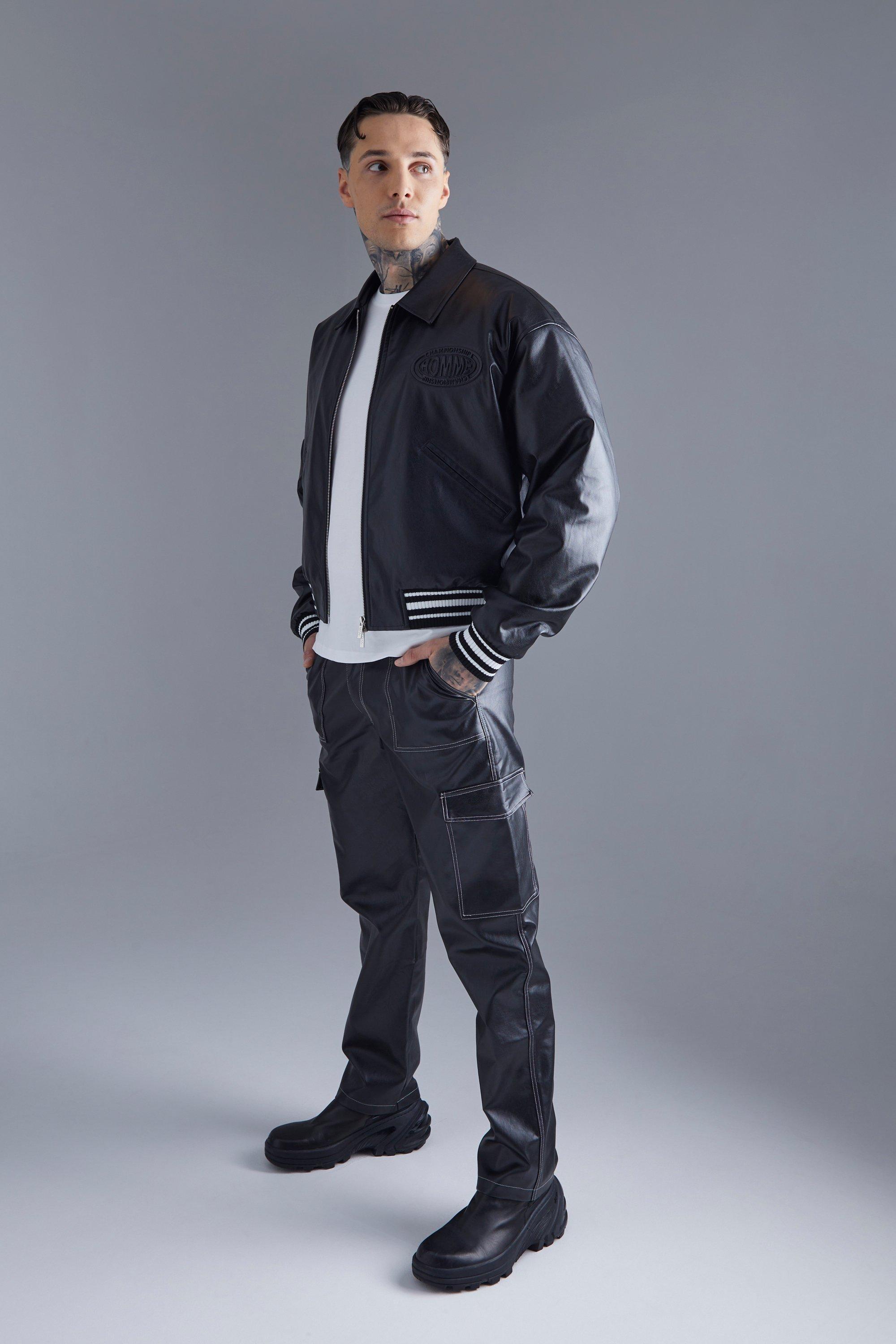 Large Men's Classic Logo Track Jacket in Organic Cotton