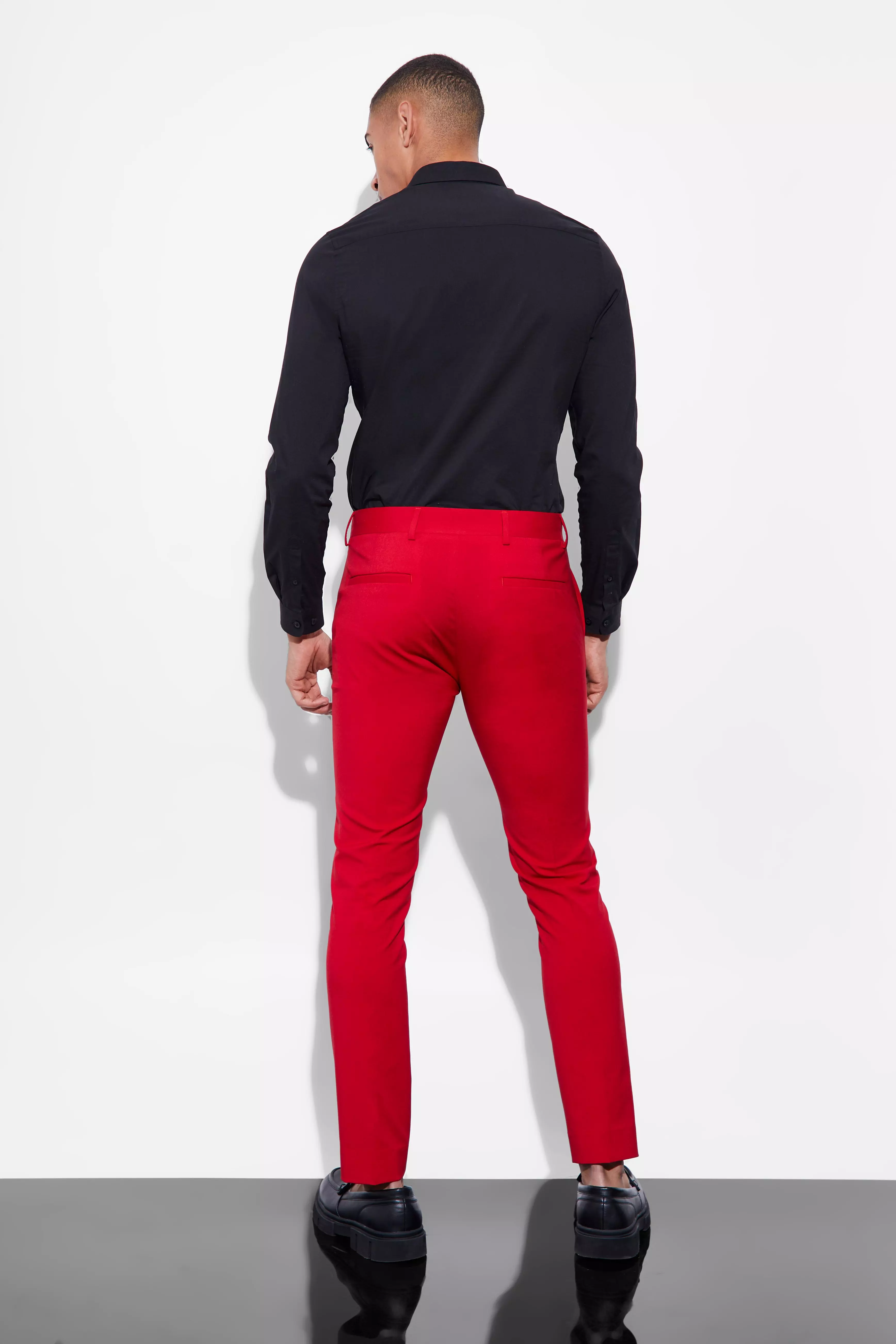 Red skinny sale dress pants