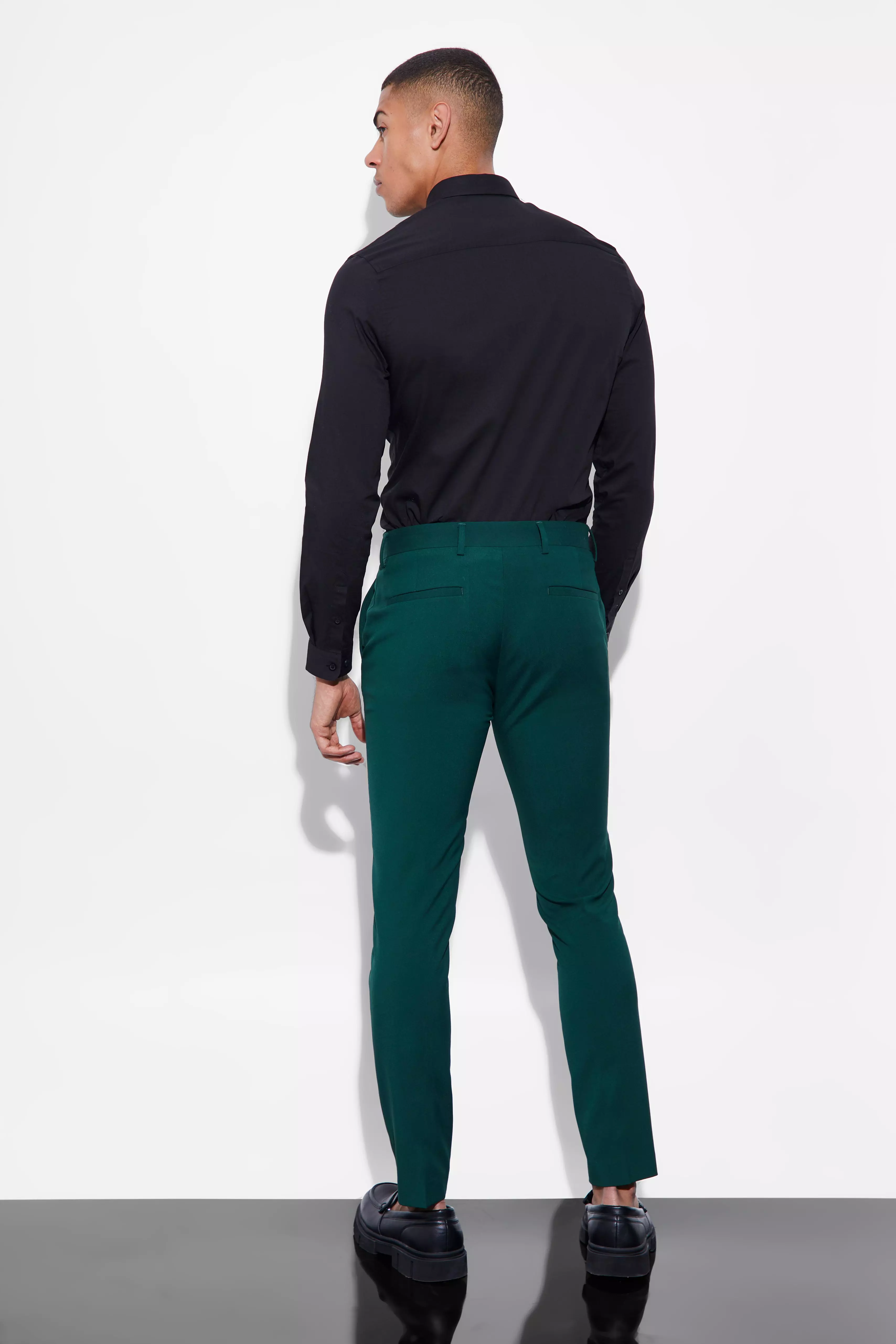 Emerald green dress pants hot sale mens