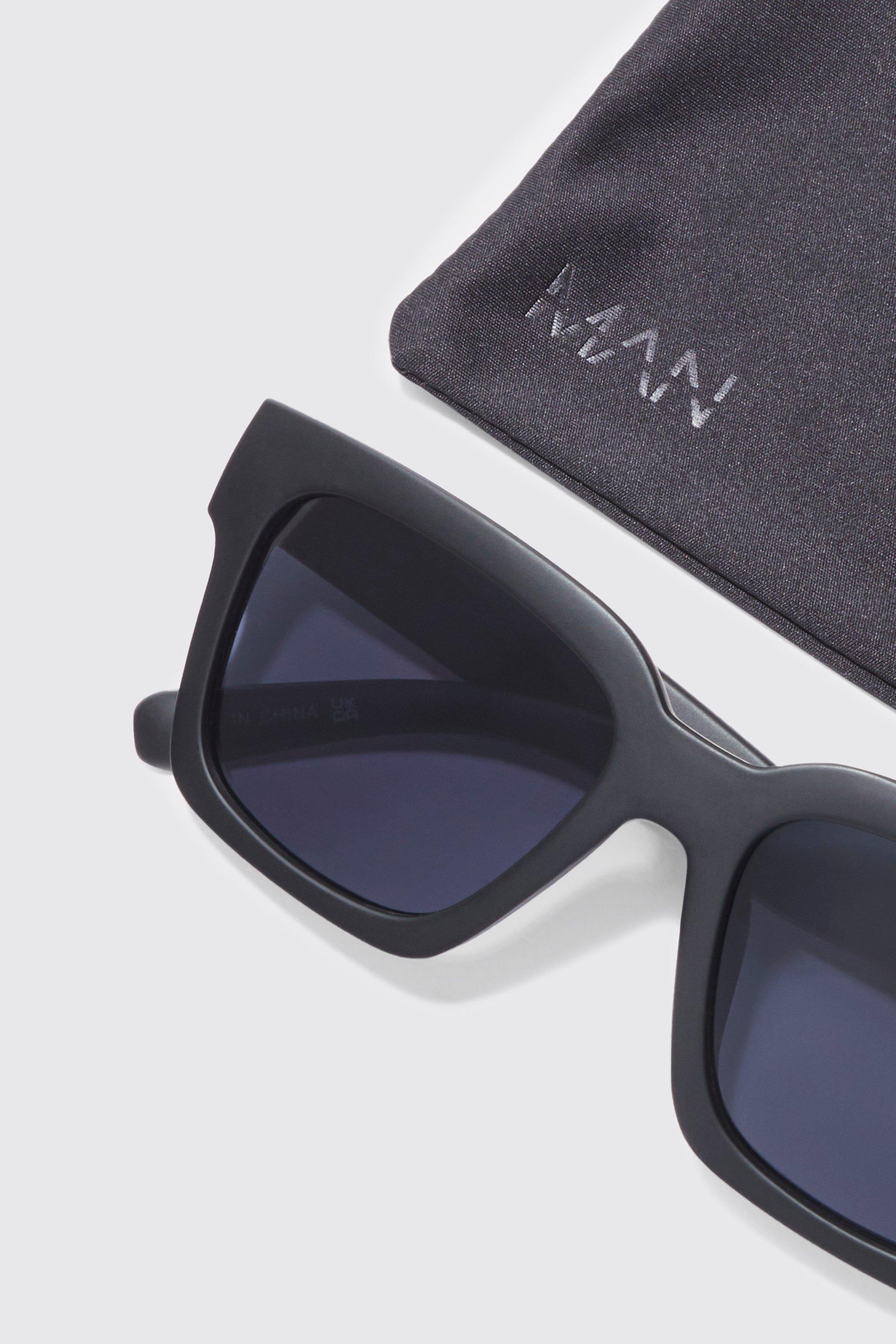 Men's Narrow Classic Sunglasses | Boohoo UK