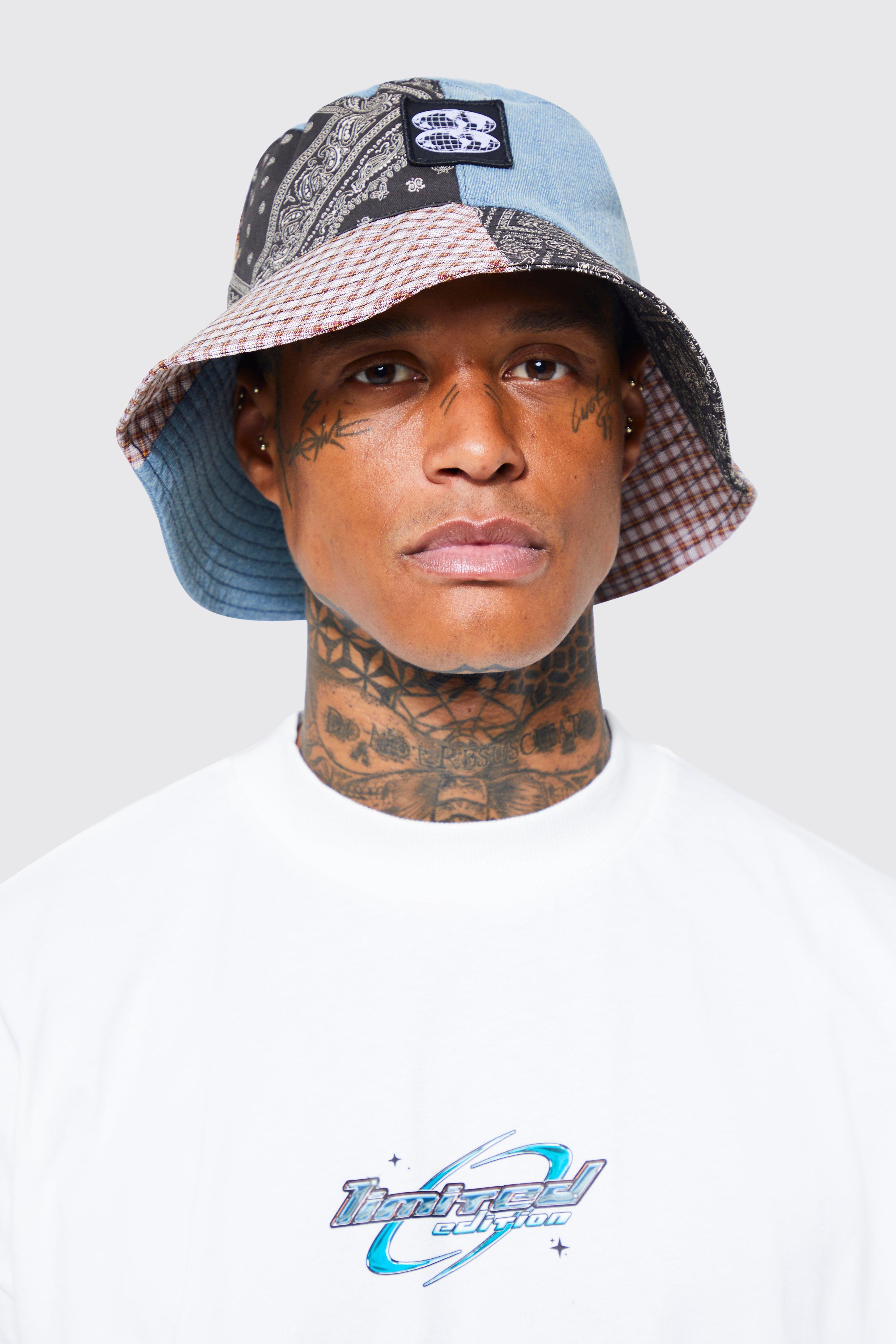 Patchwork store bucket hat