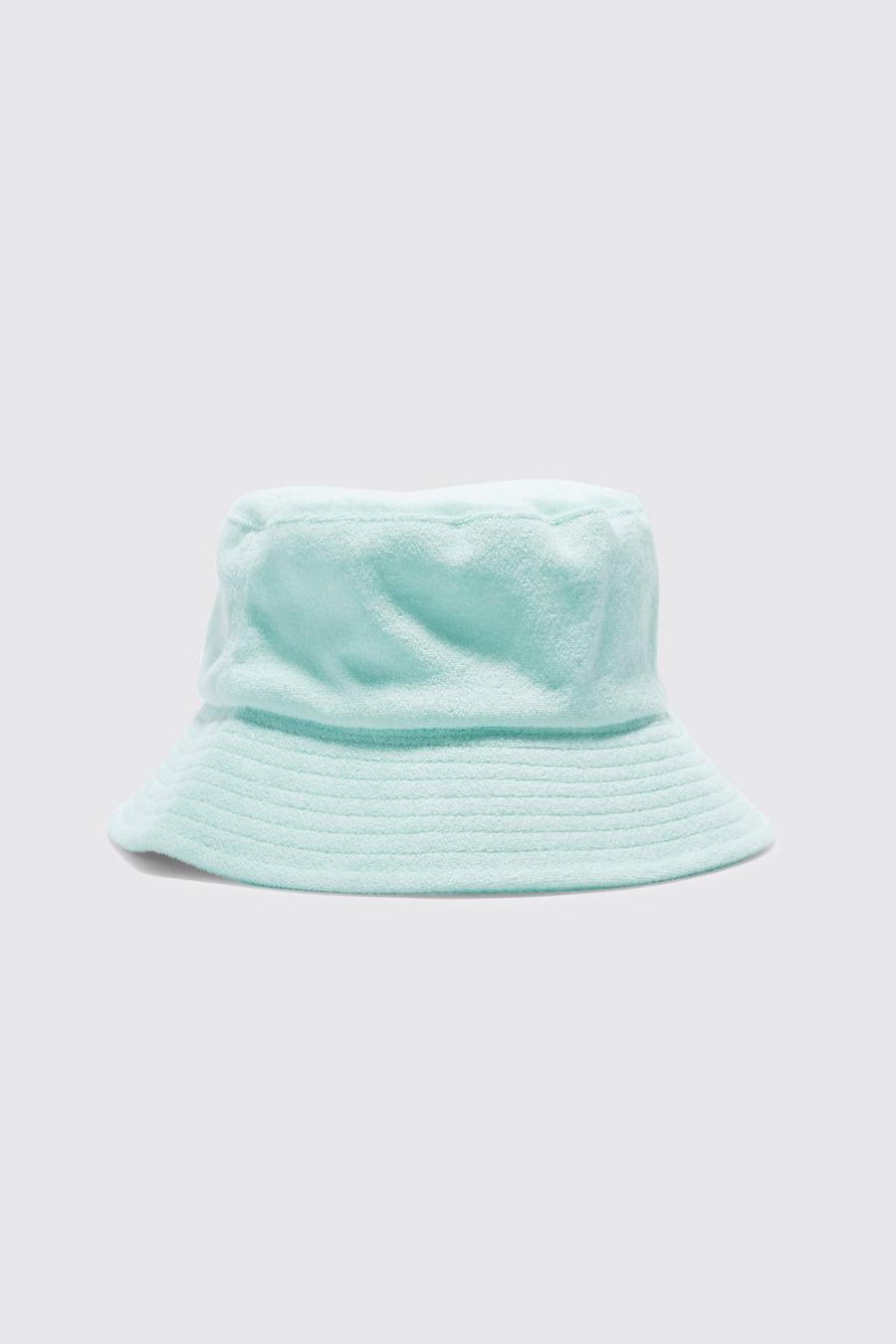 Mint green Plain Towelling Bucket Hat