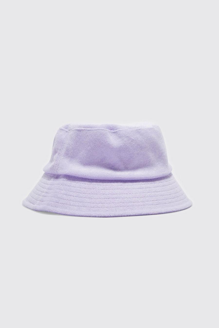 Lilac Plain Towelling Bucket Hat image number 1