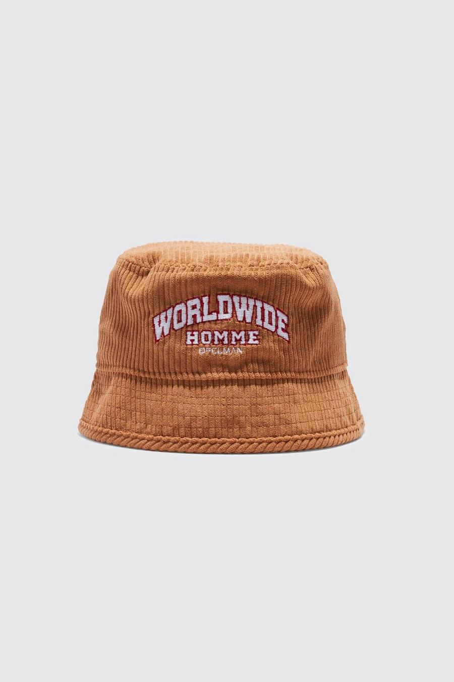 Brown Worldwide Cord Bucket Hat image number 1